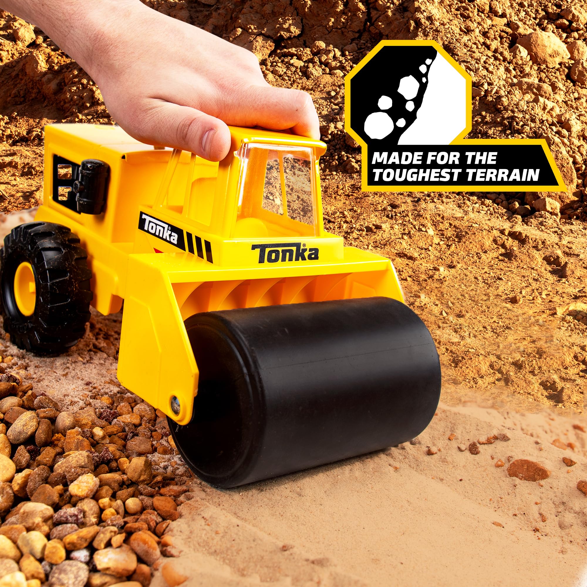 Foto 5 pulgar | Rodillo De Vapor Tonka Steel Classics De Toy Truck, Amarillo, Más De 3 Años - Venta Internacional.
