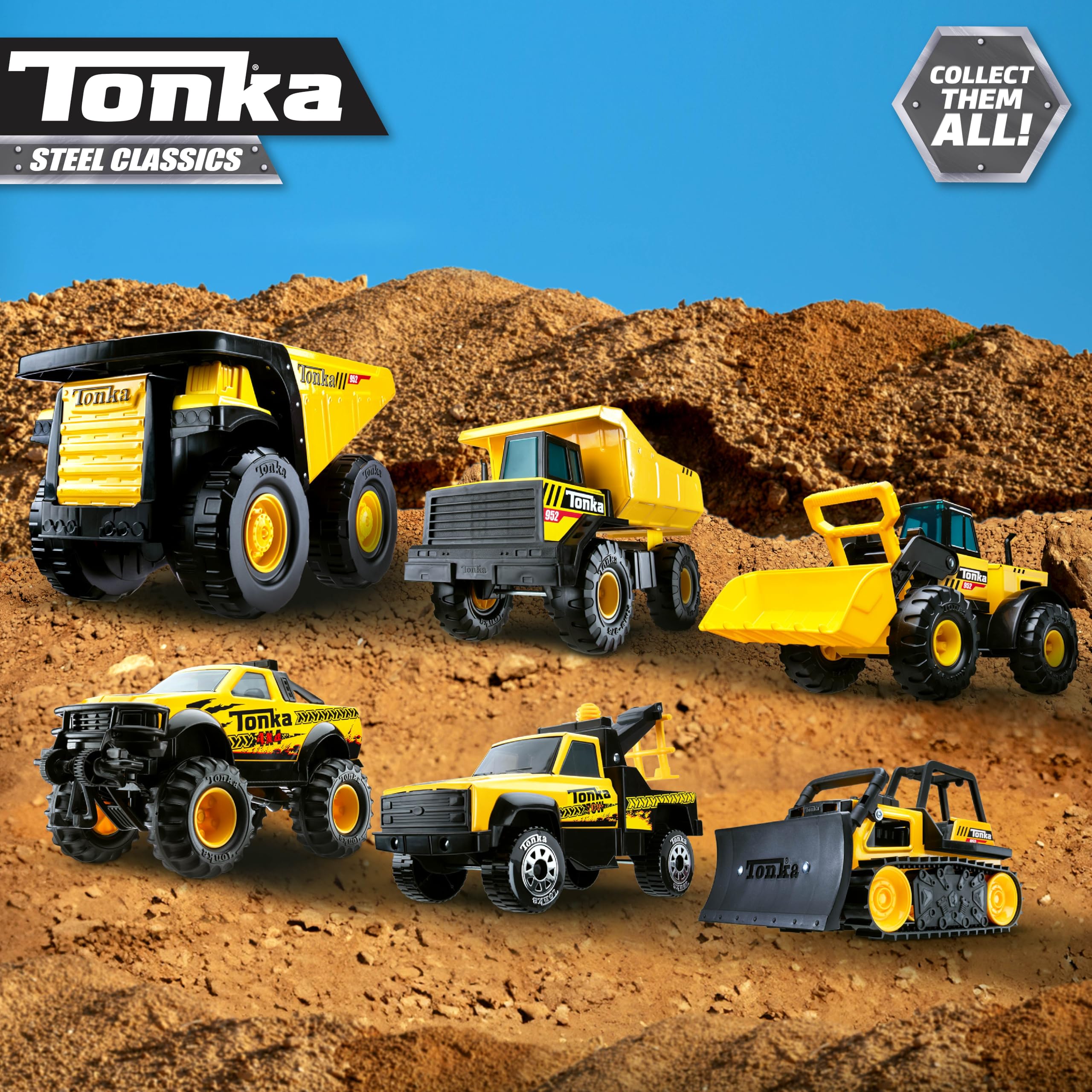 Foto 8 pulgar | Rodillo De Vapor Tonka Steel Classics De Toy Truck, Amarillo, Más De 3 Años - Venta Internacional.