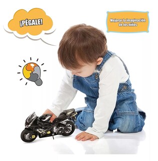 Foto 2 | Motocicleta De Juguete Para Niño Alear Escala 1:18 Ducati1098s Negro/dorado