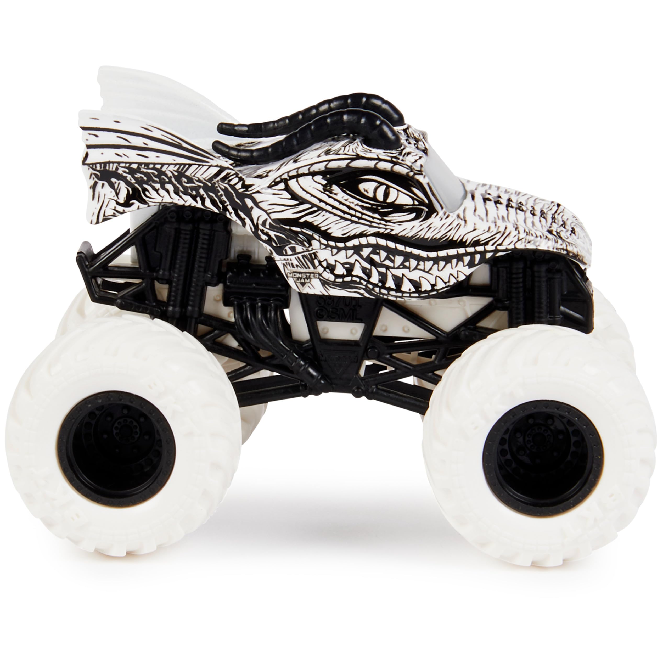 Foto 5 pulgar | Toy Monster Jam Dragon Vs. Camiones Yeti Fundidos A Presión A Escala 1:64 - Venta Internacional.