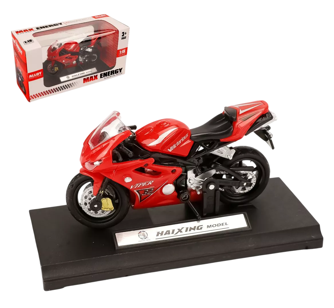 Foto 2 pulgar | Motocicleta de Juguete Alear Escala 1:18 Ducati1098s Roja para Niño