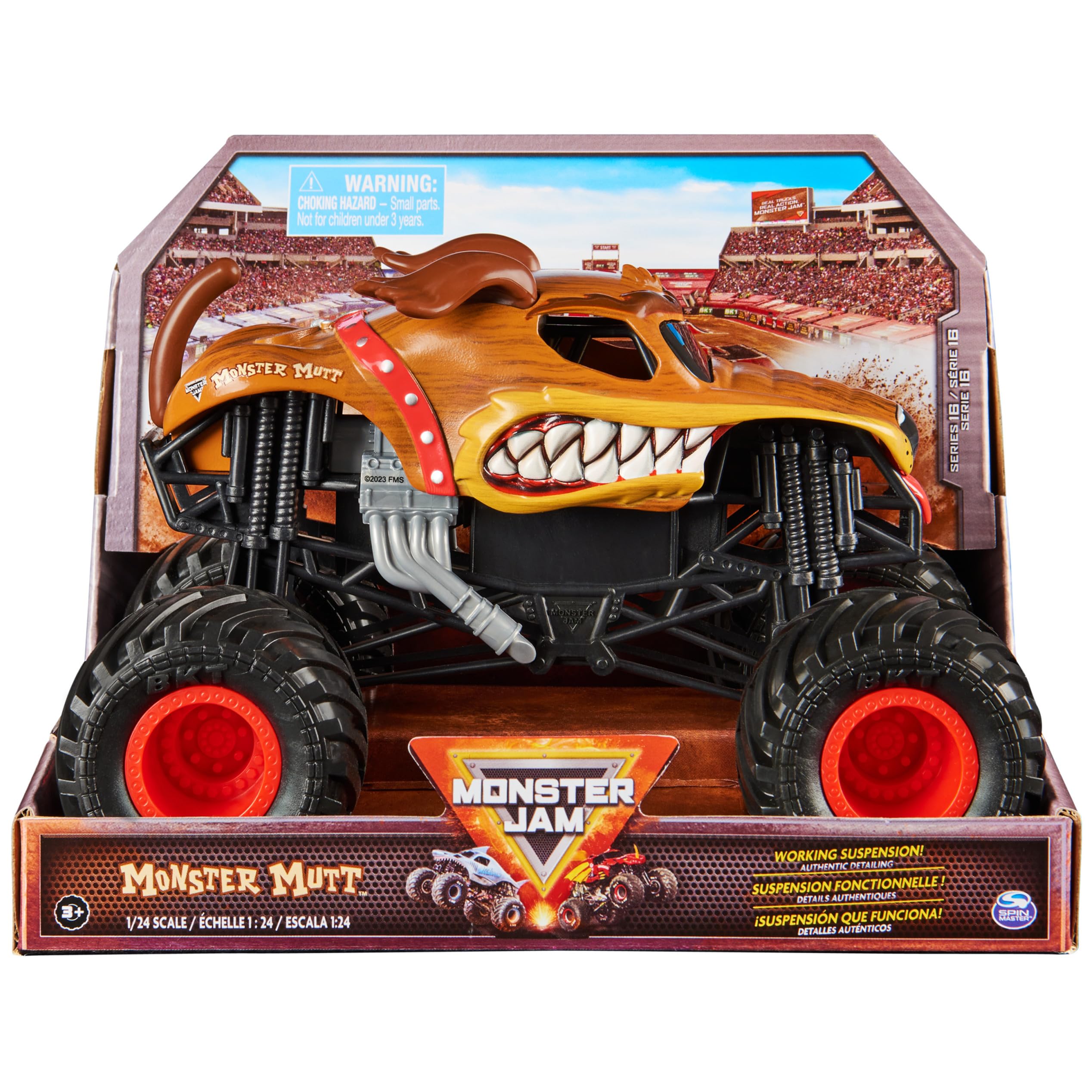 Toy Monster Truck Monster Jam Monster Mutt Dalmatian 1:24 - Venta Internacional.