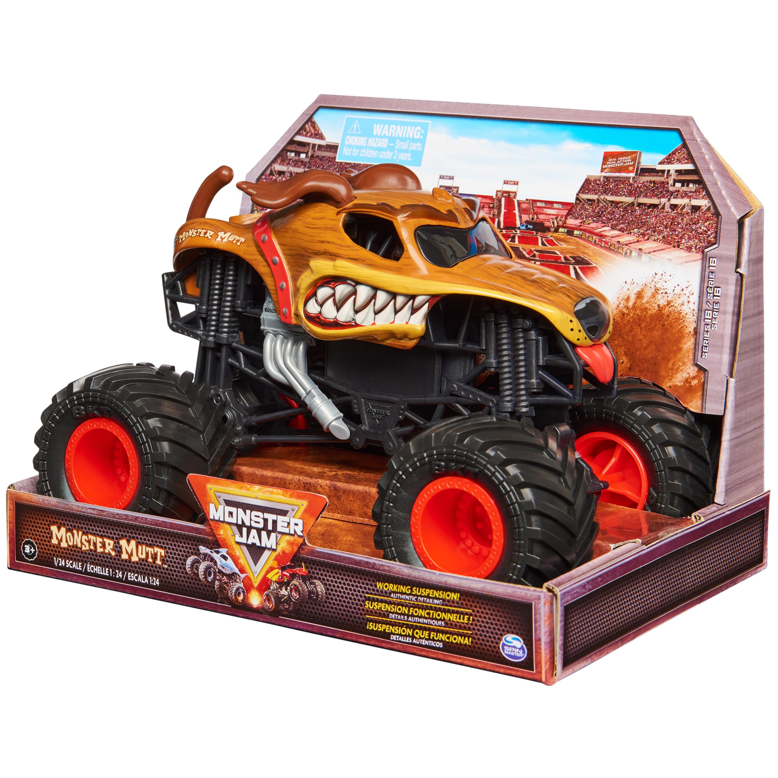 Foto 8 pulgar | Toy Monster Truck Monster Jam Monster Mutt Dalmatian 1:24 - Venta Internacional.