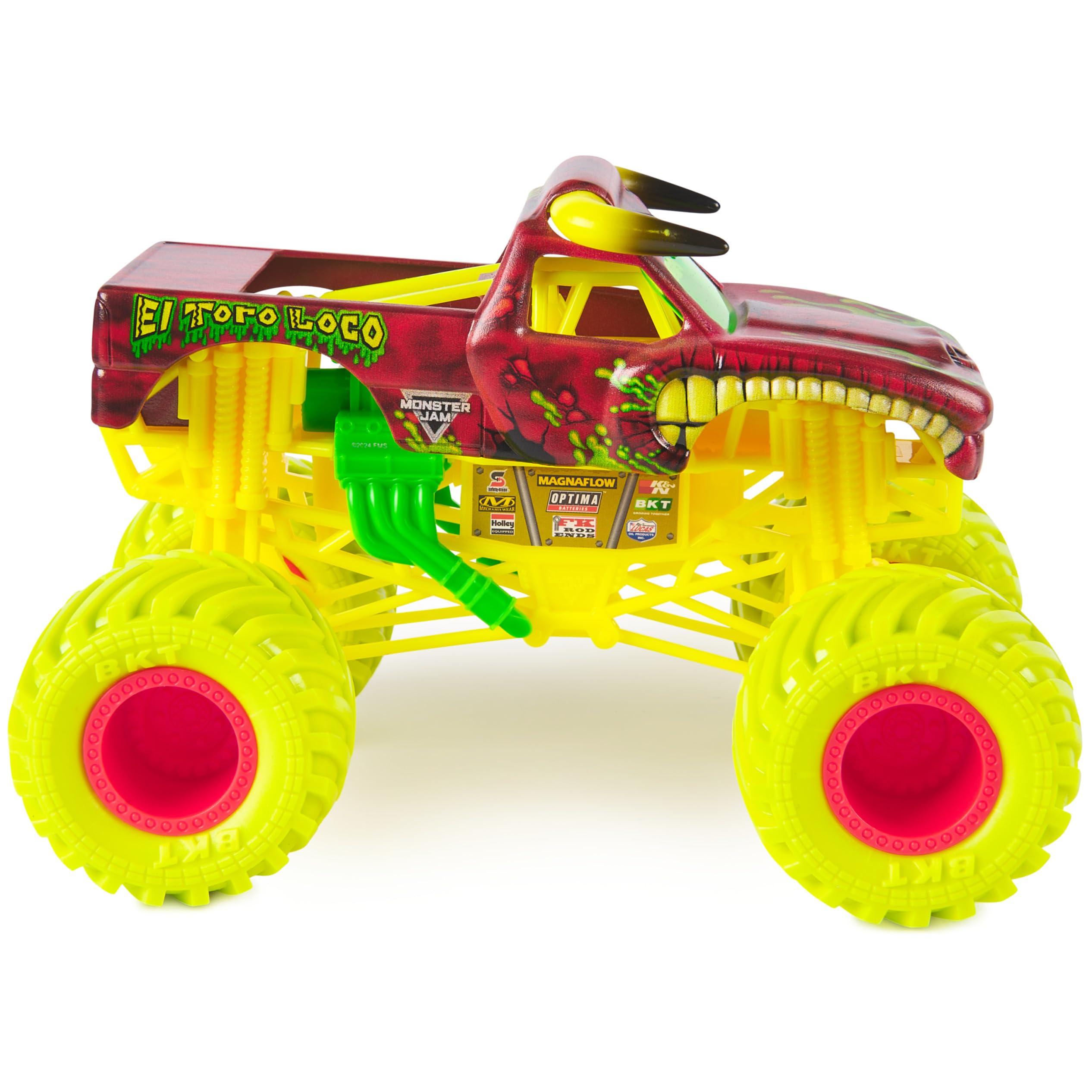 Foto 6 pulgar | Monster Truck Fundido A Presión De Coleccionista Monster Jam El Toro Loco 1:24 - Venta Internacional.