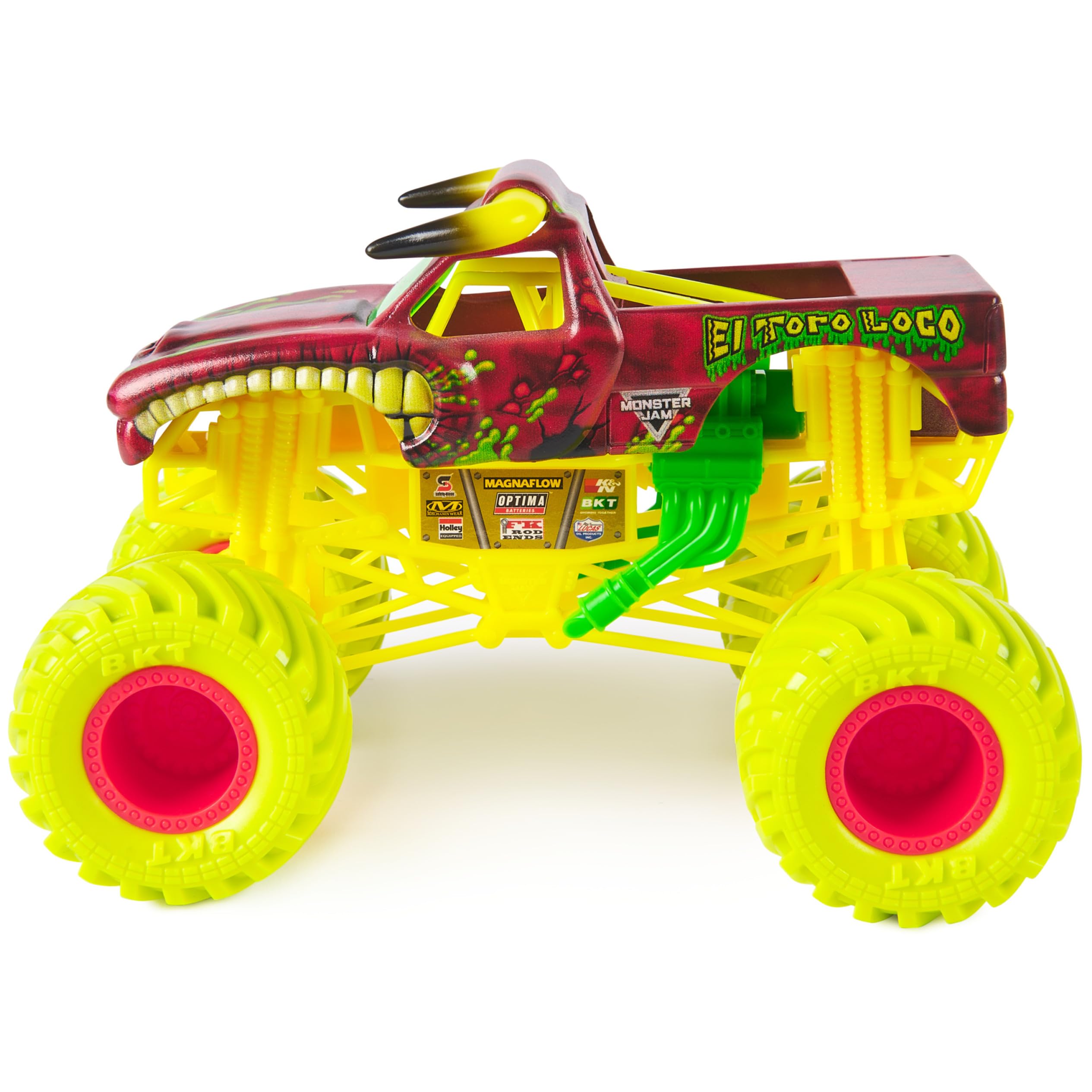 Foto 7 pulgar | Monster Truck Fundido A Presión De Coleccionista Monster Jam El Toro Loco 1:24 - Venta Internacional.