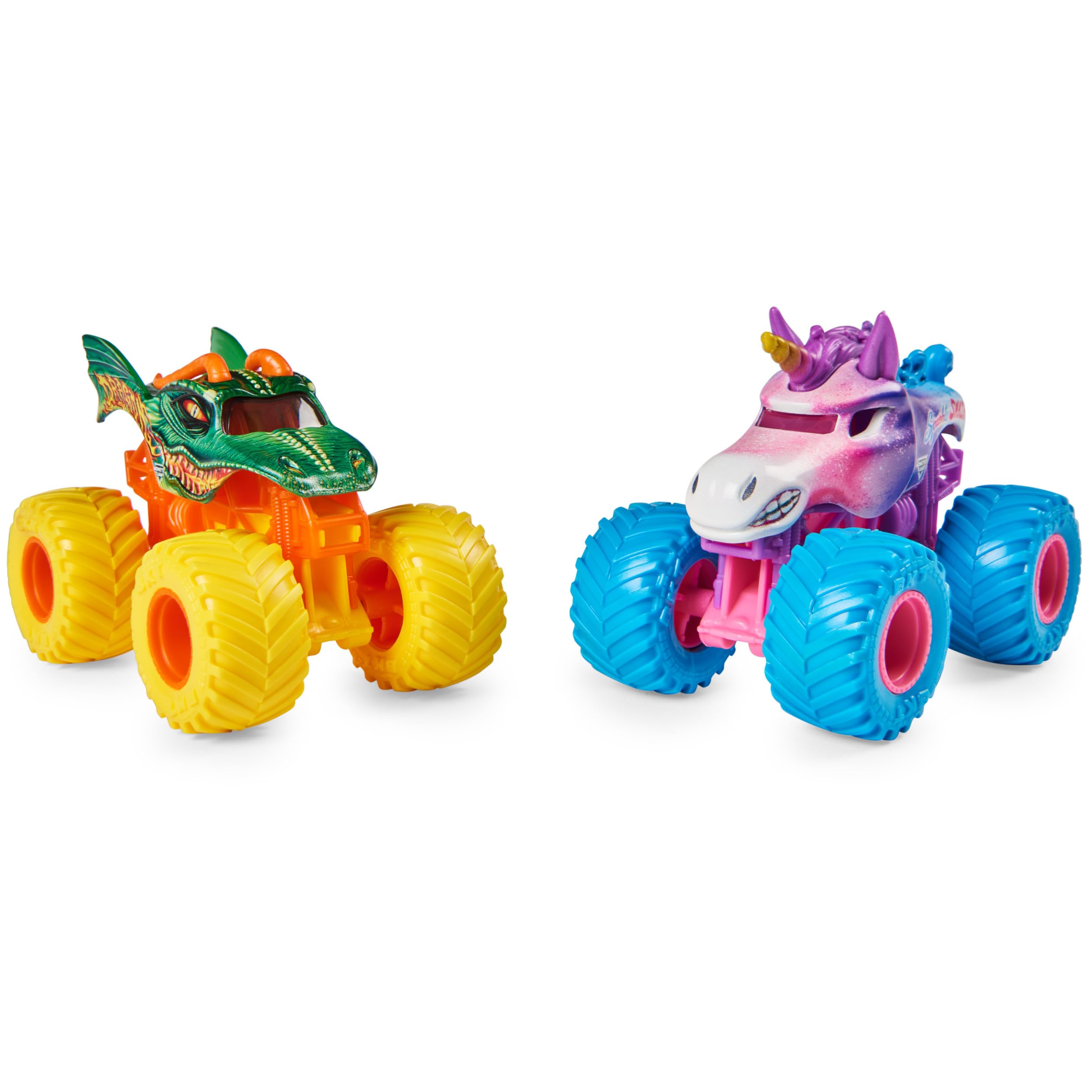 Foto 3 pulgar | Toy Monster Jam Dragon Vs. Camiones Fundidos A Presión Sparkle Smash 1:64 - Venta Internacional.