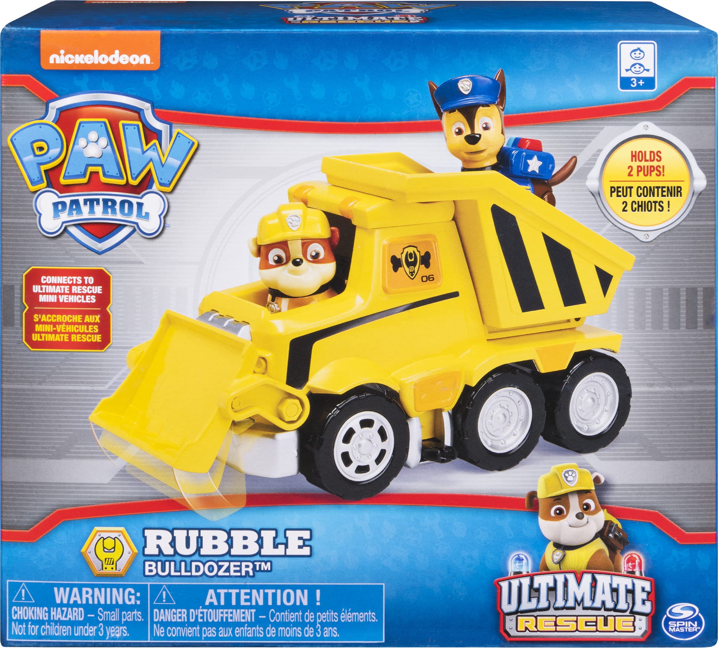 Foto 2 | Toy Paw Patrol Rubble's Ultimate Rescue Bulldozer Durante Más De 3 Años - Venta Internacional.