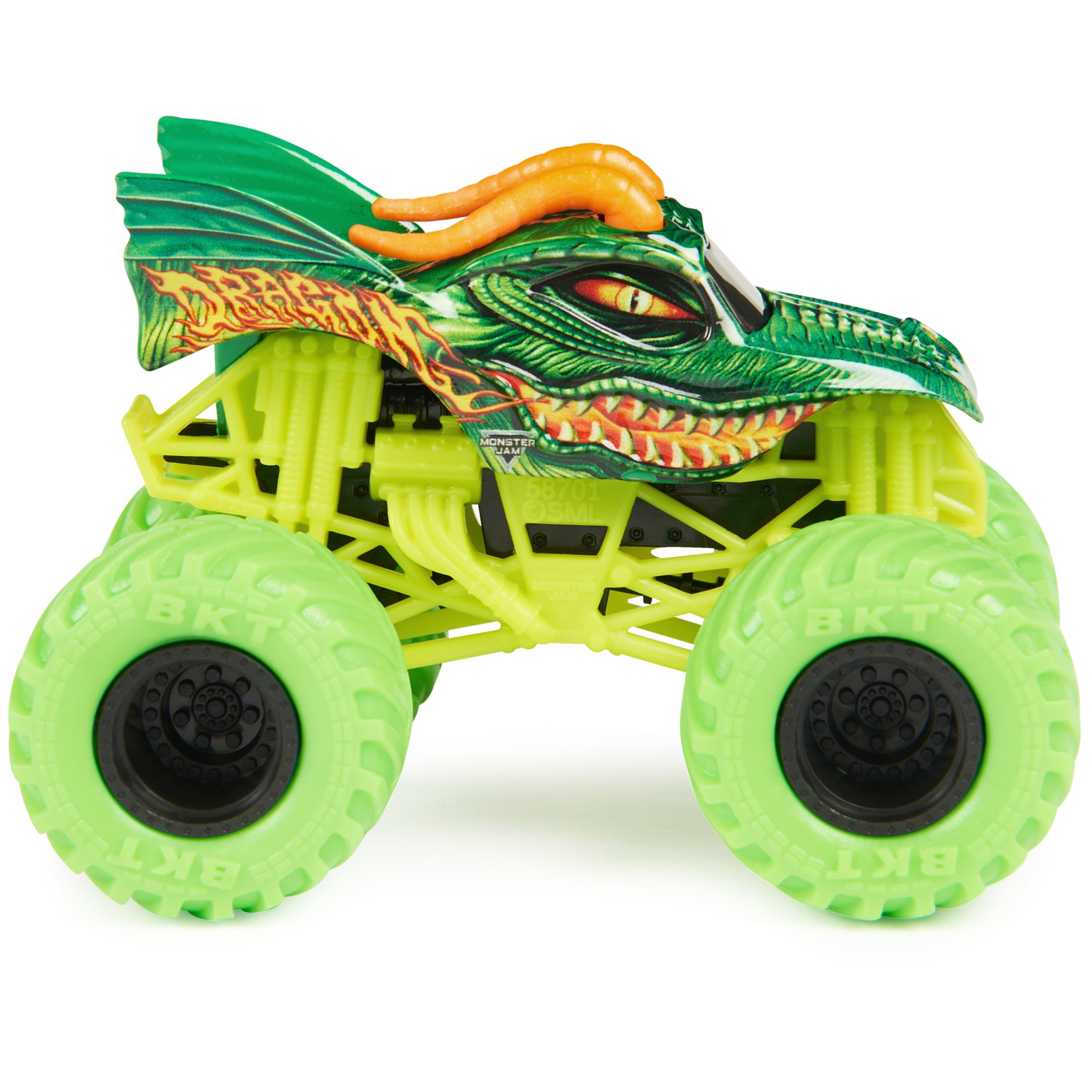 Foto 2 | Toy Monster Jam Dragon Vs. Camiones Fundidos A Presión Con Carga Completa 1:64 - Venta Internacional.
