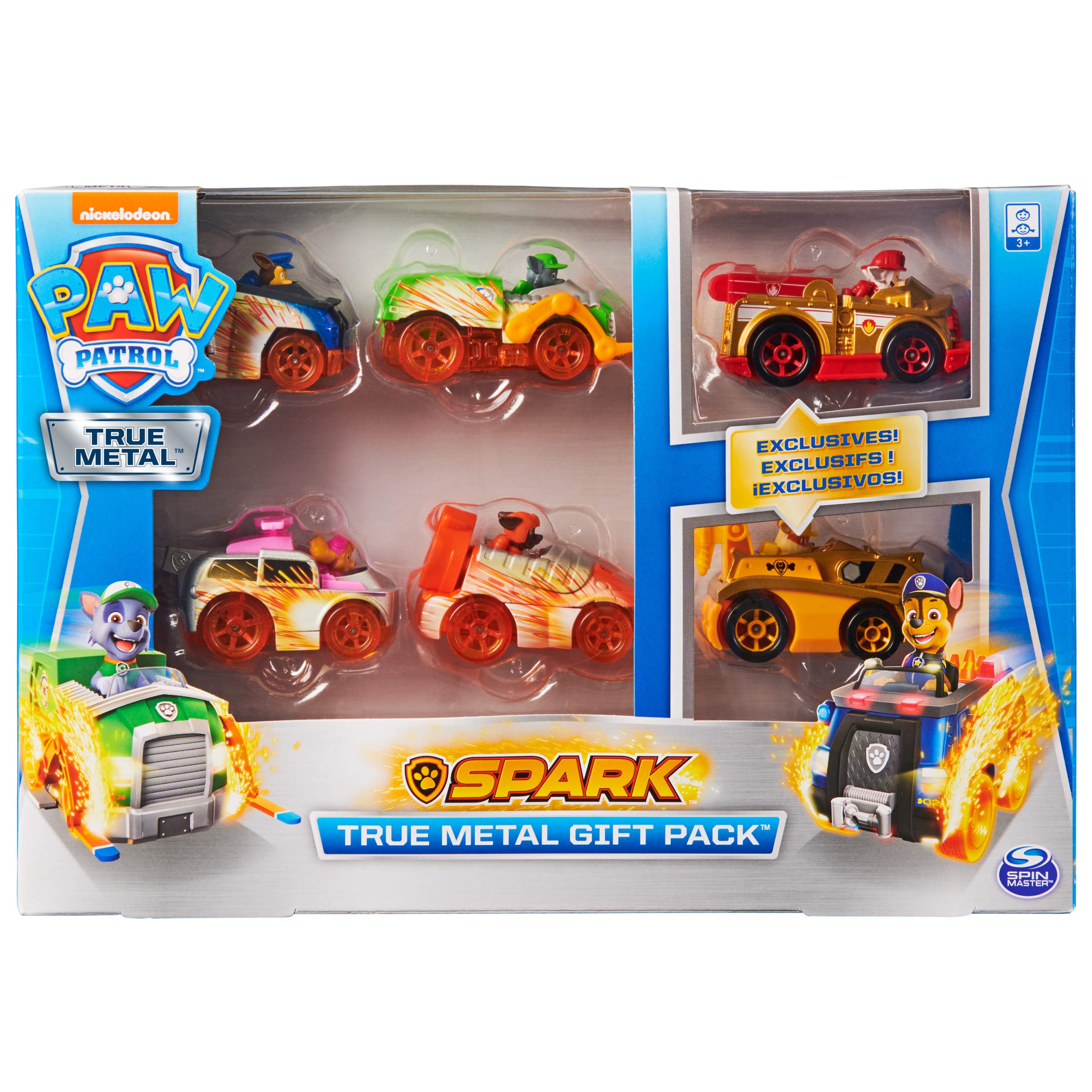 Foto 3 pulgar | Paquete De Regalo True Metal Spark De Toy Paw Patrol Para 6 Vehículos, 1:55 - Venta Internacional.