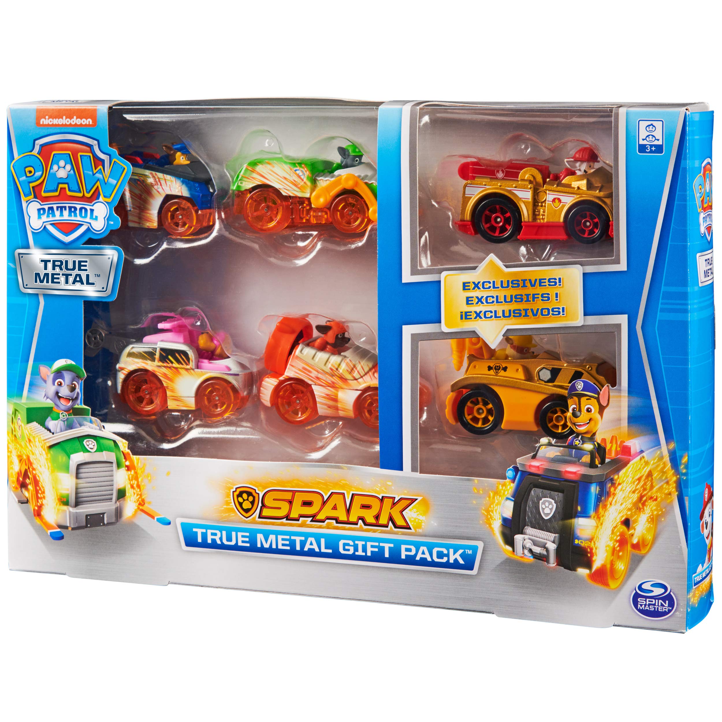 Foto 7 pulgar | Paquete De Regalo True Metal Spark De Toy Paw Patrol Para 6 Vehículos, 1:55 - Venta Internacional.