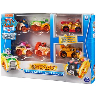 Foto 6 | Paquete De Regalo True Metal Spark De Toy Paw Patrol Para 6 Vehículos, 1:55 - Venta Internacional.
