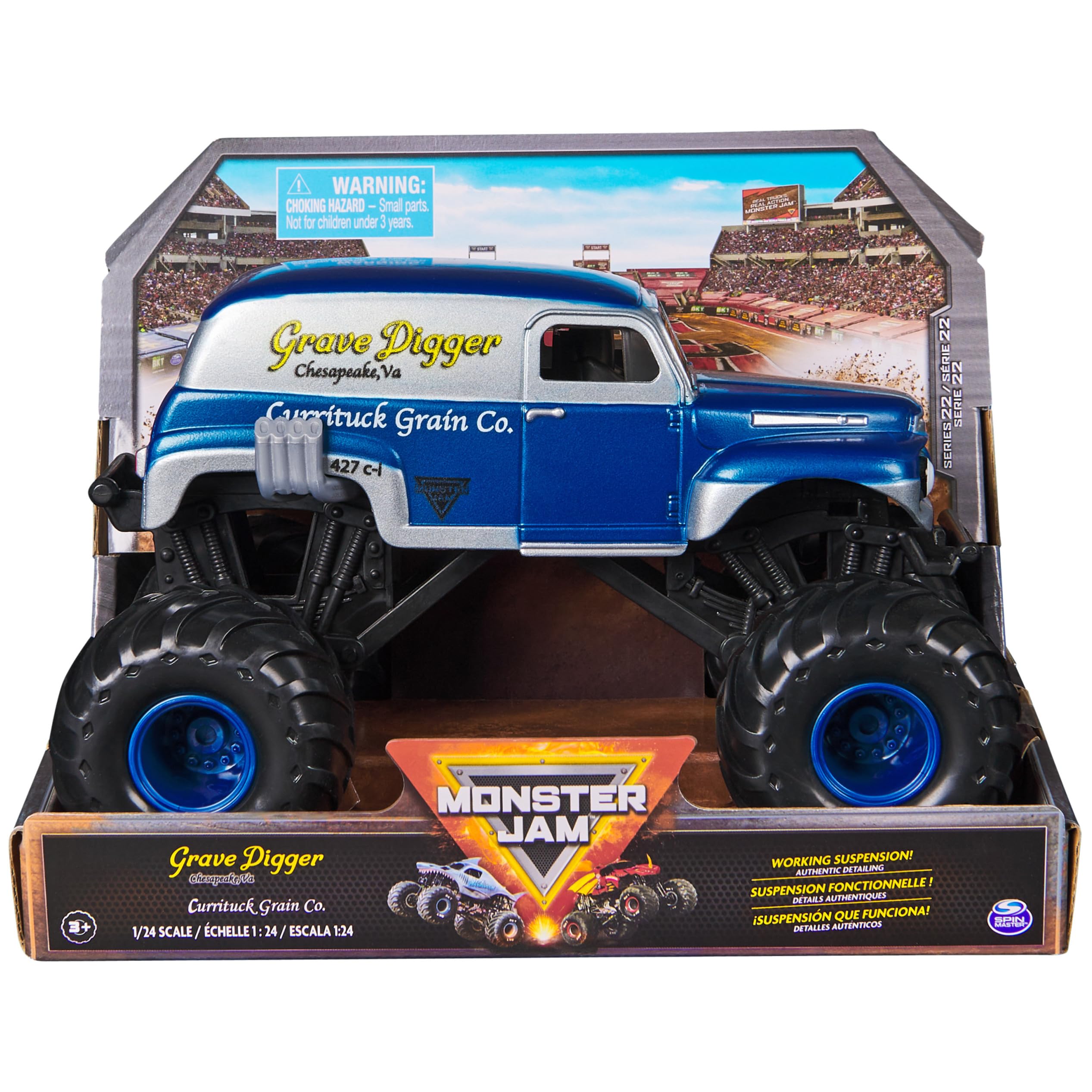 Foto 4 pulgar | Carro Excavador Monster Jam A Escala 1:24 - Venta Internacional