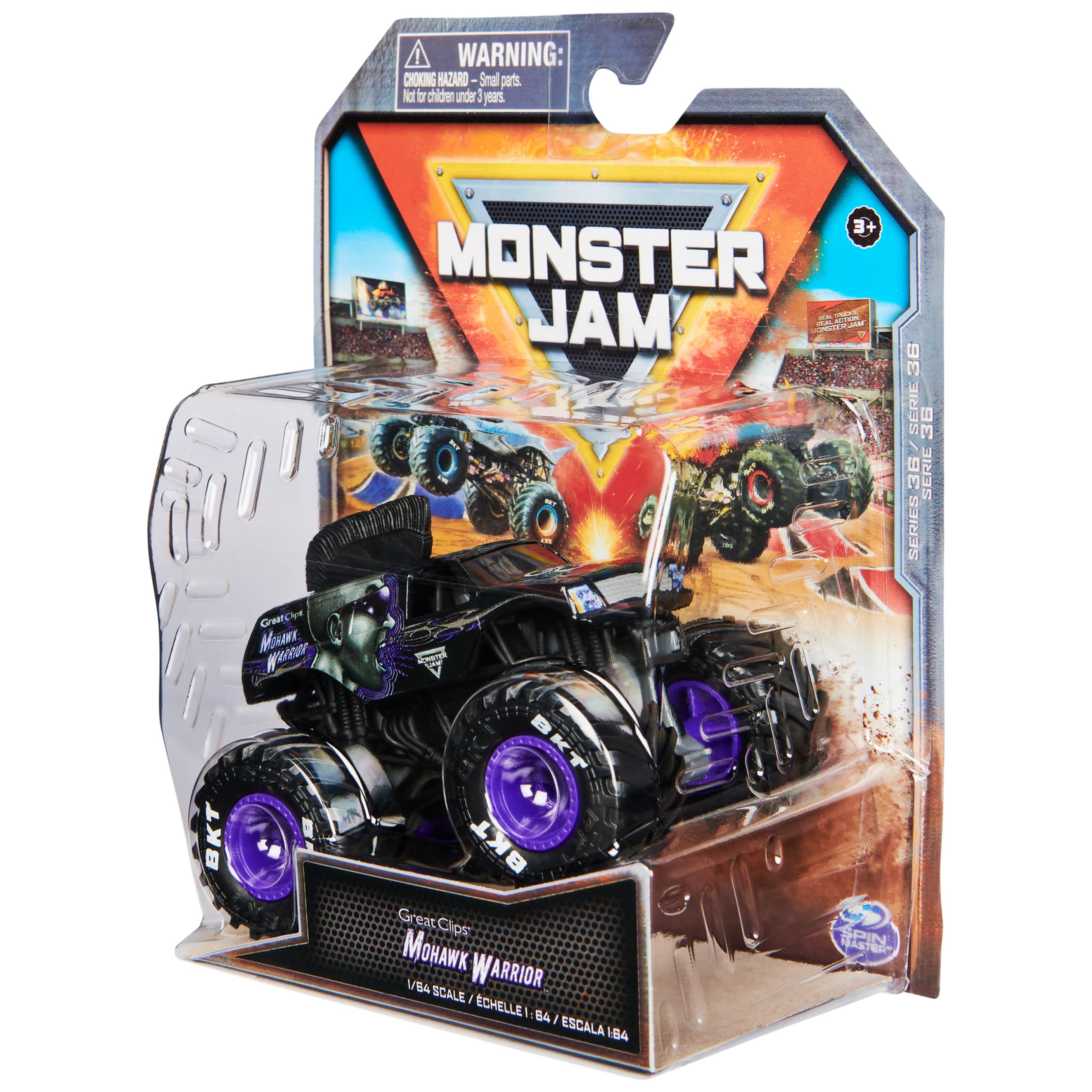 Foto 8 pulgar | Monster Truck  De Juguete Monster Jam Mohawk Warrior A Escala 1:64 - Venta Internacional