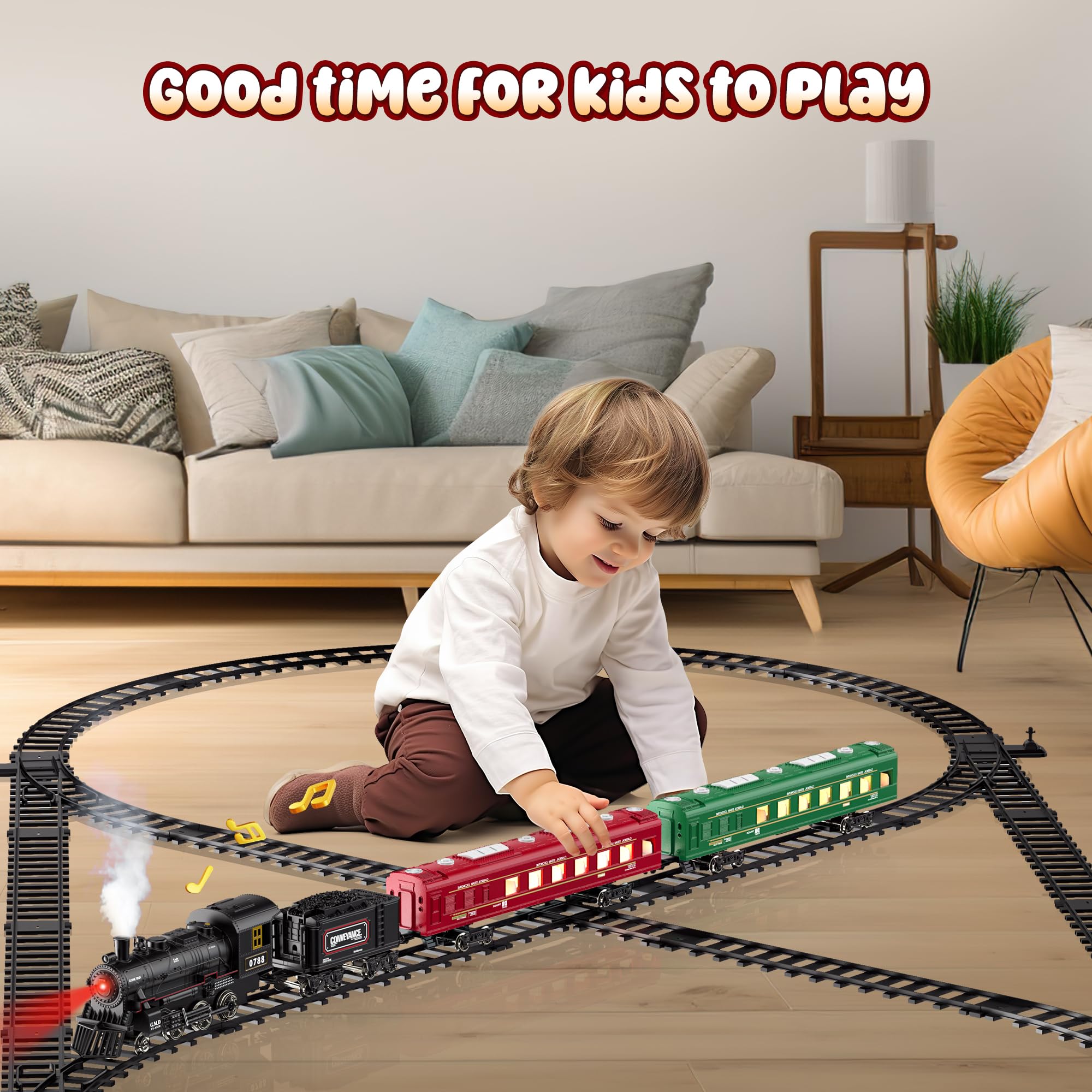 Foto 5 | Set De Tren Hot Bee Con Mando A Distancia, Humo, Luz Y Sonido - Venta Internacional.