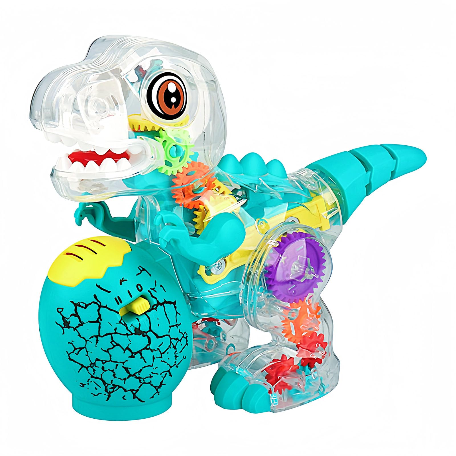 Foto 2 pulgar | Juguete De Dinosaurio Zhfuys Iluminado Y Transparente Para Niños - Venta Internacional.