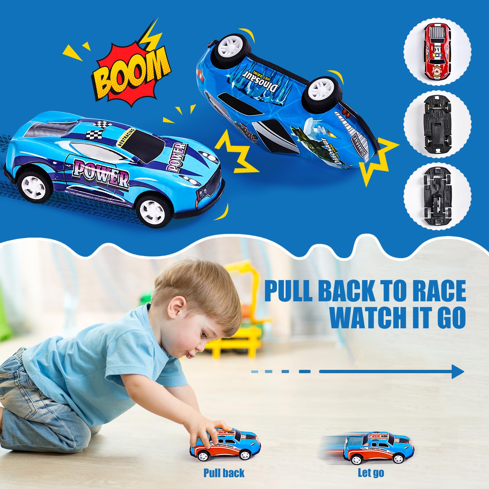 Foto 3 pulgar | Toy Cars Zhfuys De Metal Con Cierre Retráctiles, 36 Unidades, Para Niños De 3 A 8 Años - Venta Internacional.