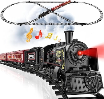 Foto 1 | Set De Tren Hot Bee Con Rieles De Lujo Eléctrico Humo Y Luz - Venta Internacional