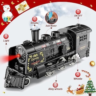 Foto 2 | Set De Tren Hot Bee Con Rieles De Lujo Eléctrico Humo Y Luz - Venta Internacional