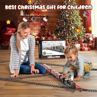 Foto 3 | Set De Tren Hot Bee Con Rieles De Lujo Eléctrico Humo Y Luz - Venta Internacional