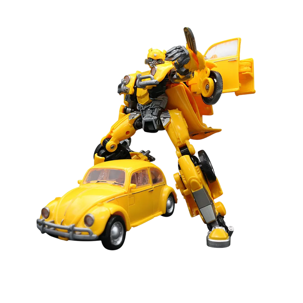 Foto 2 pulgar | Juguete Para Niños Con Coche Robot Transformador De Aleación Amarillo