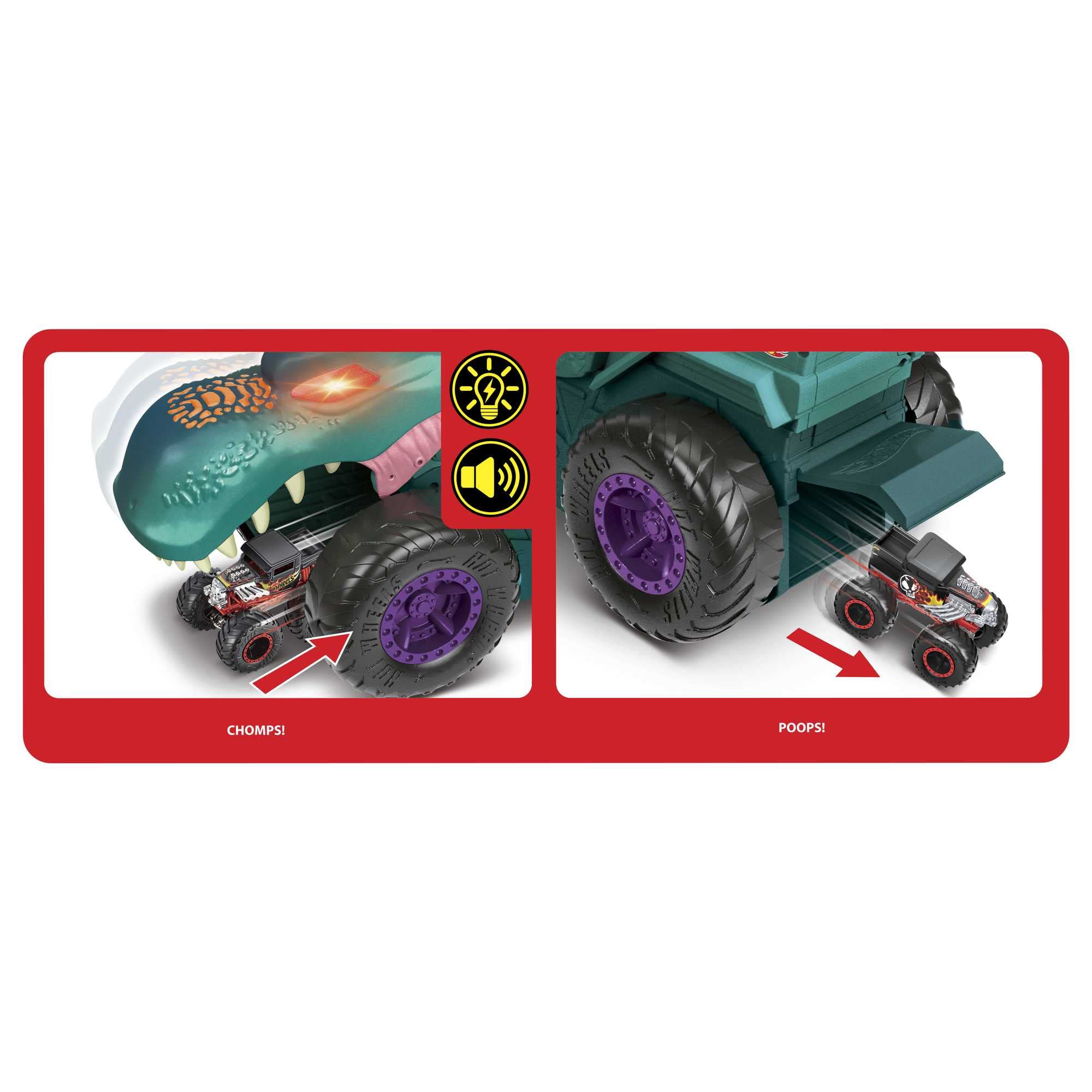 Foto 4 pulgar | Toy Monster Truck Hot Wheels Monster Trucks Car Compin' Mega-wrex - Venta Internacional
