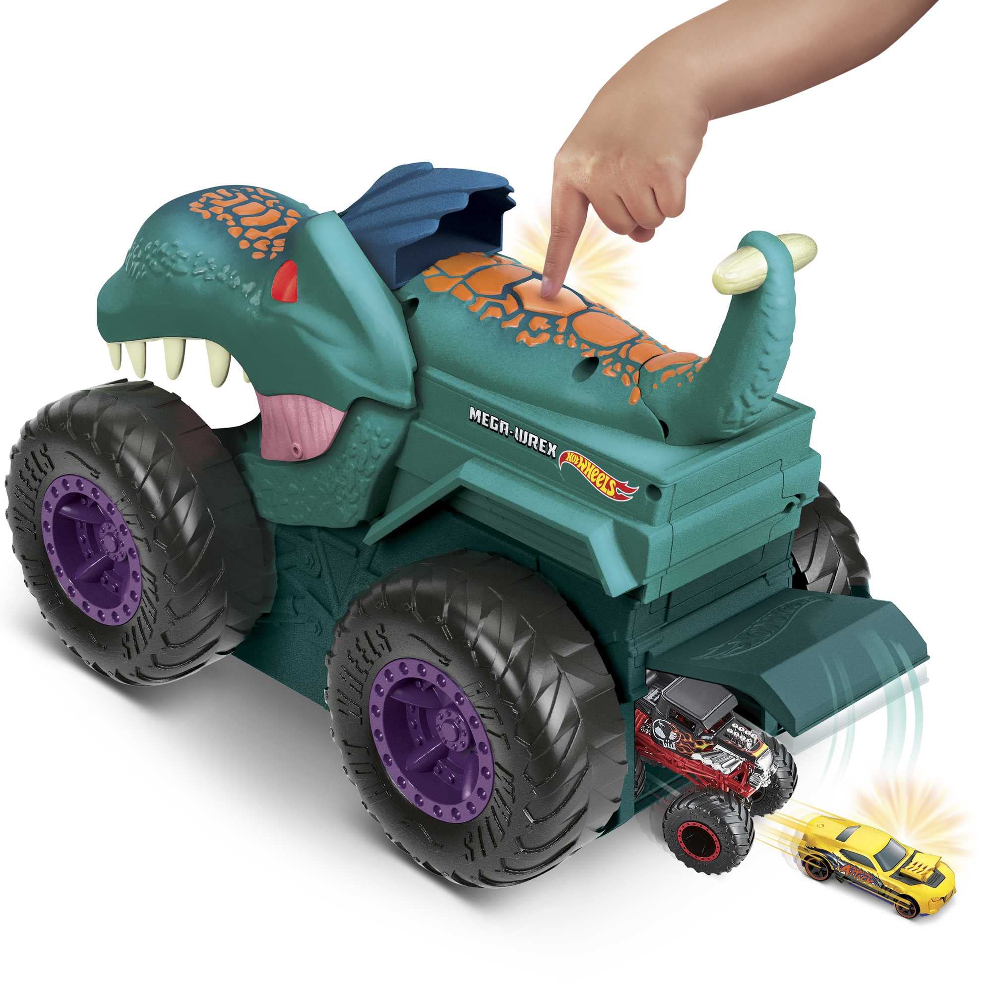Foto 6 pulgar | Toy Monster Truck Hot Wheels Monster Trucks Car Compin' Mega-wrex - Venta Internacional