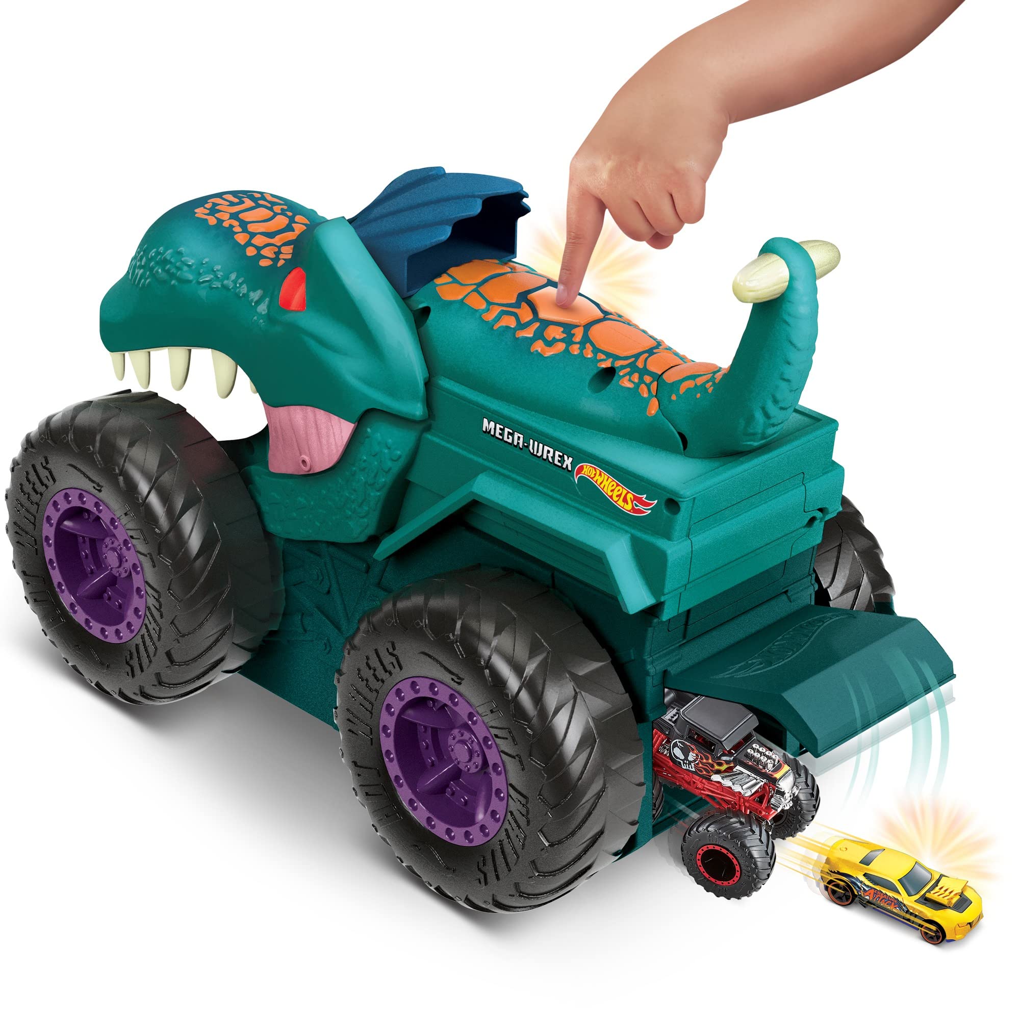 Foto 8 pulgar | Toy Monster Truck Hot Wheels Monster Trucks Car Compin' Mega-wrex - Venta Internacional