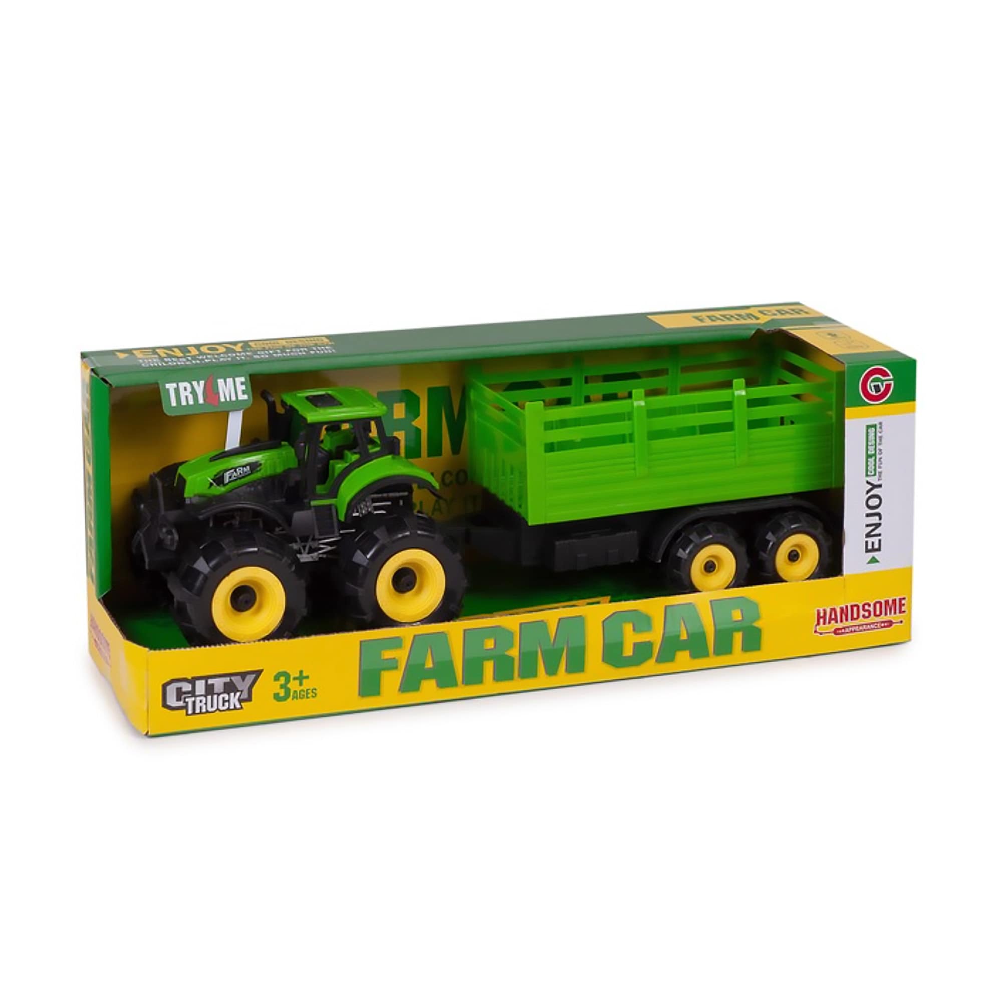 Tractor de juguete con remolque hotsell