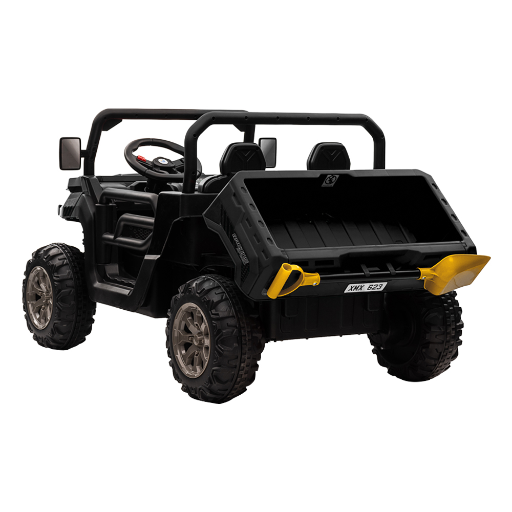 Foto 4 pulgar | Carro Eléctrico Safari Color Negro Tipo Camioneta Montable Infantil Con Control Remoto