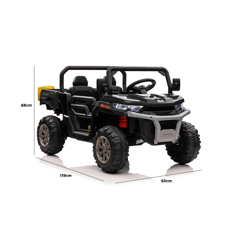 Foto 5 | Carro Eléctrico Safari Color Negro Tipo Camioneta Montable Infantil Con Control Remoto