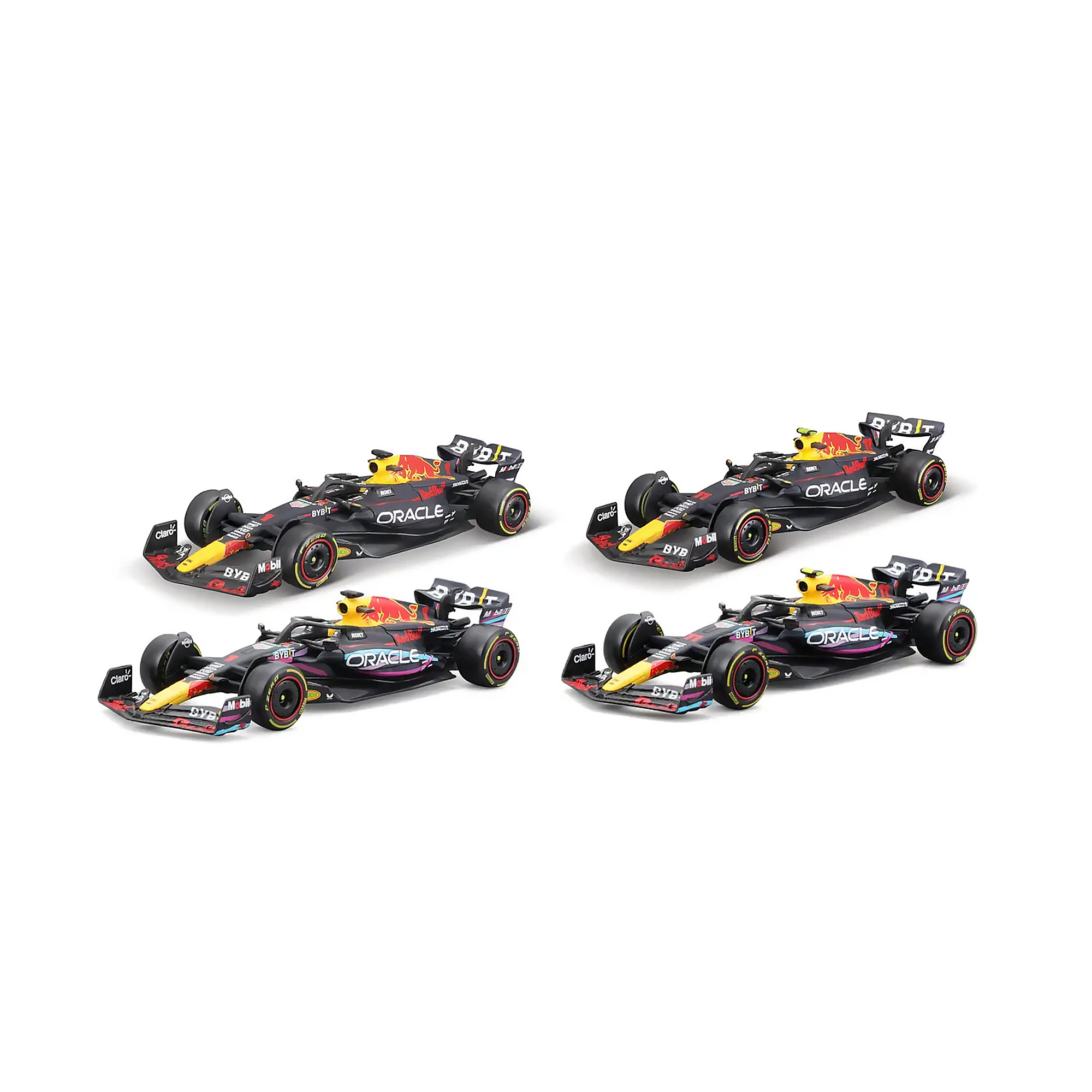 Foto 3 pulgar | Bburago Red Bull Escala 1:43 Red Bull Racing Rb19 4 piezas