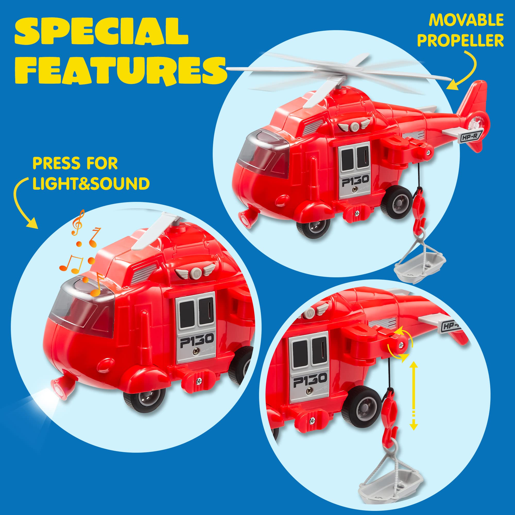 Foto 5 pulgar | Camión De Bomberos De Juguete Joyin Para Niños Pequeños Con Luces Y Sonidos - Venta Internacional.