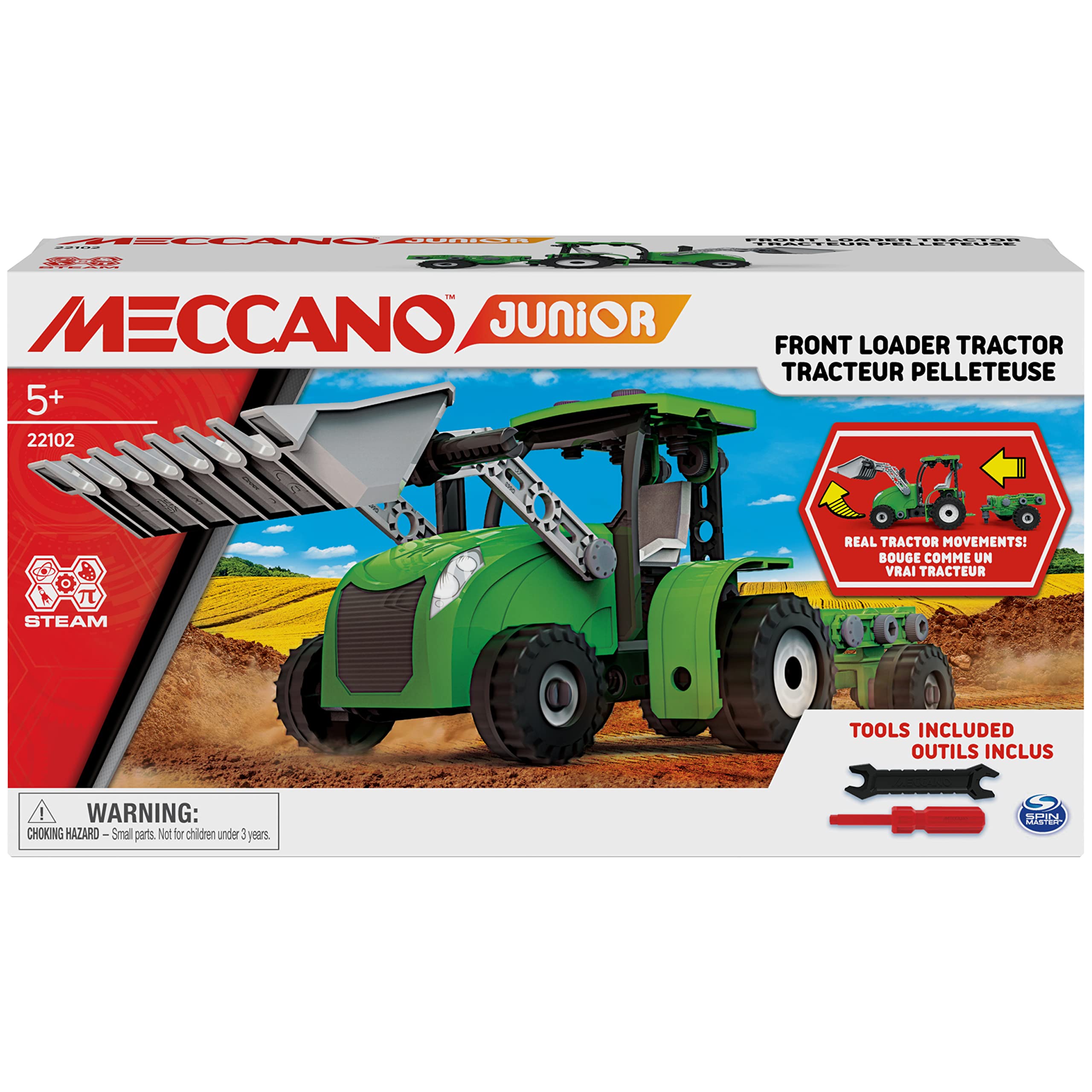 Kit De Construcción De Maquetas De Juguete Meccano Junior Para Tractores De Carga Frontal - Venta Internacional.