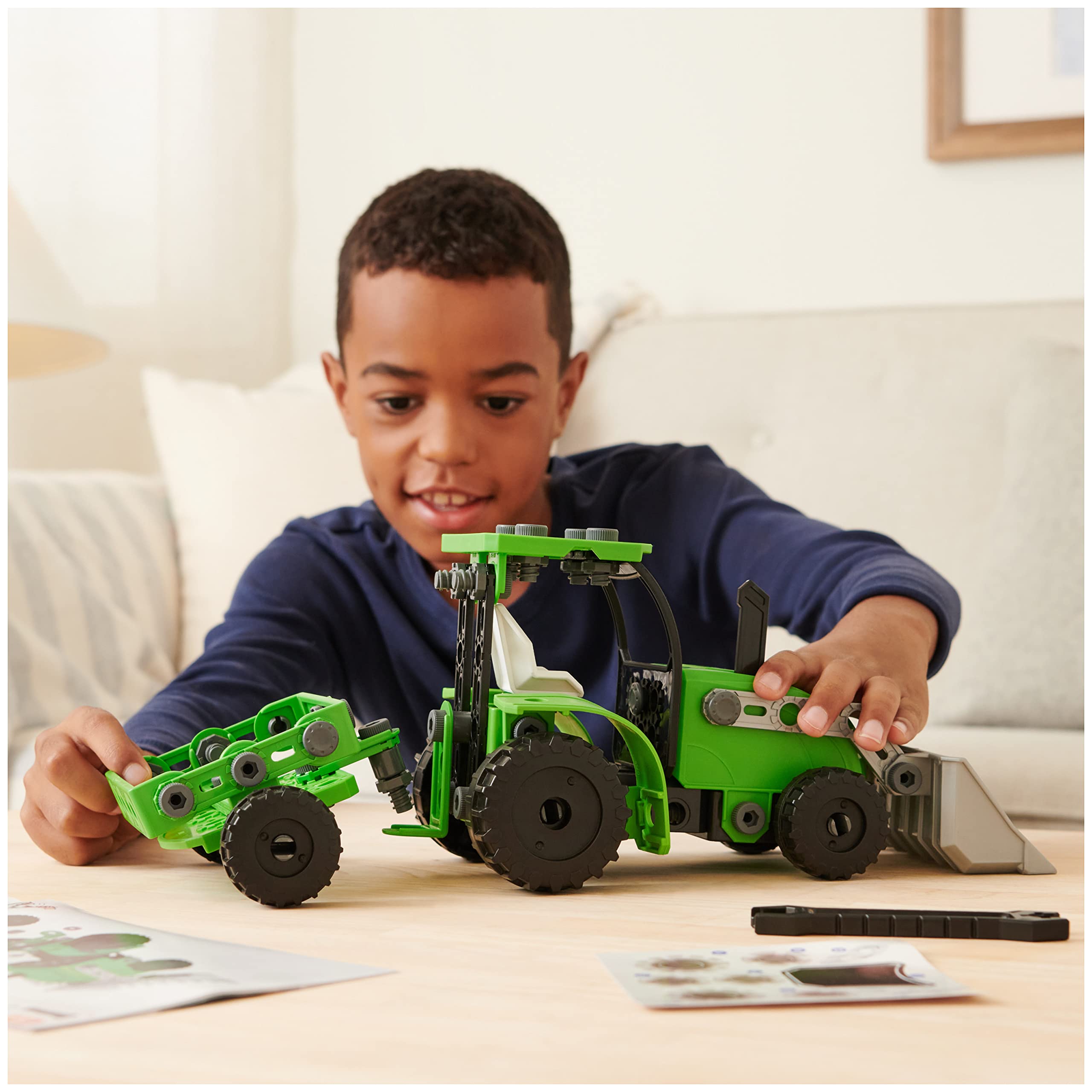 Foto 3 pulgar | Kit De Construcción De Maquetas De Juguete Meccano Junior Para Tractores De Carga Frontal - Venta Internacional.
