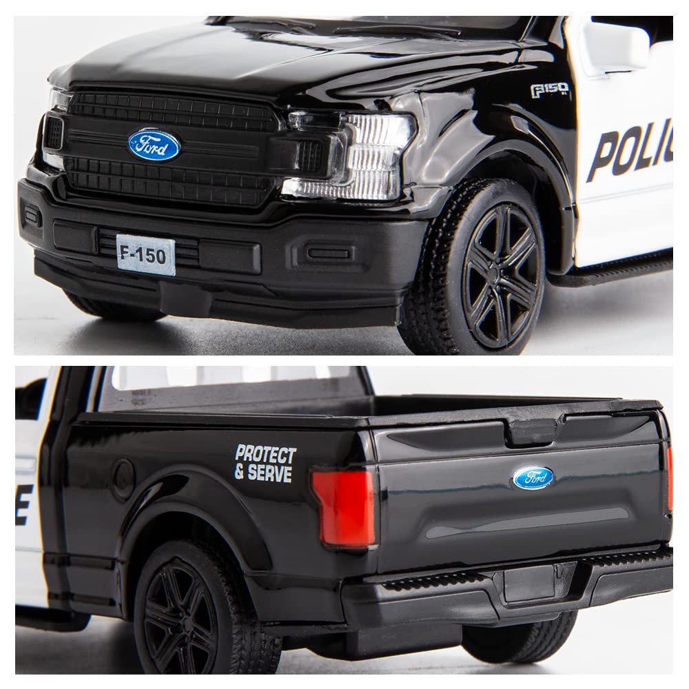 Foto 4 pulgar | Modelo De Coche De Policía Bdtctk A Escala 1/36 Compatible Con Ford F150 - Venta Internacional.