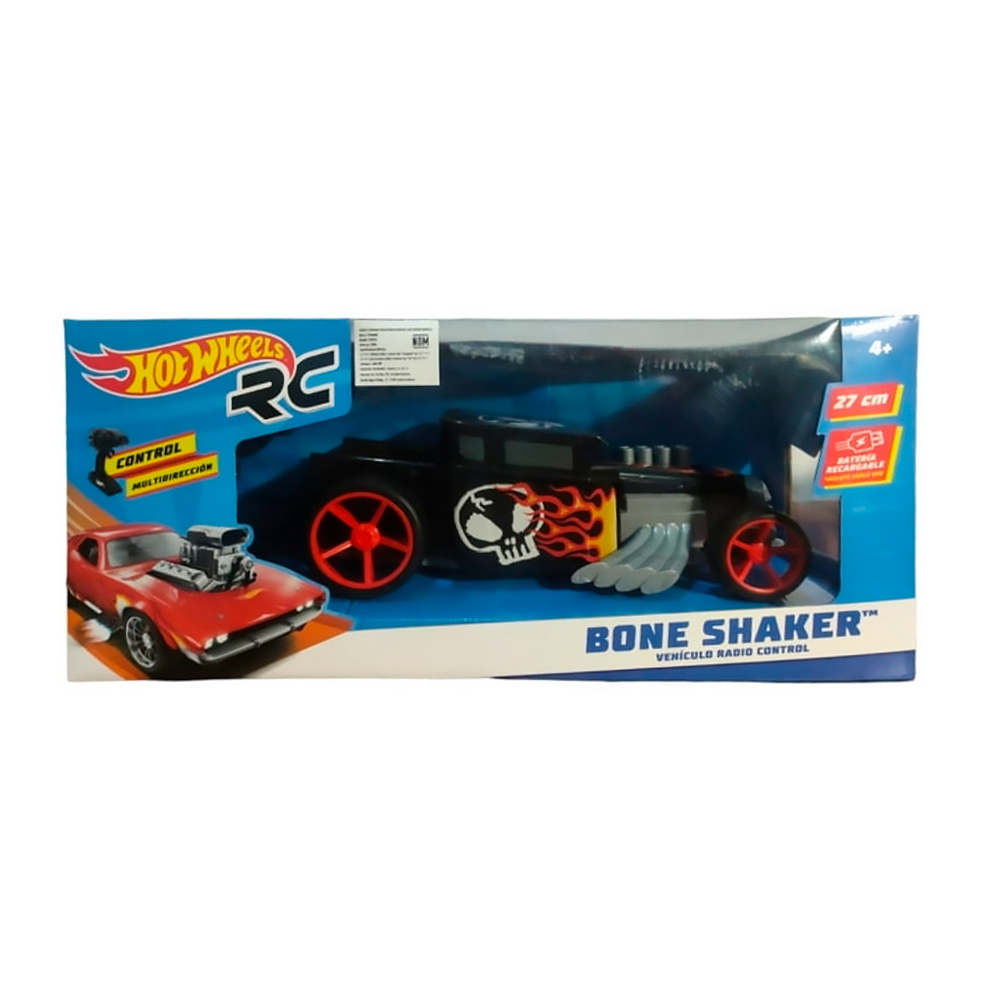Foto 3 pulgar | Carro A Control Remoto The Baby Shop Hot Wheels Con Batería Recargable Azul -
