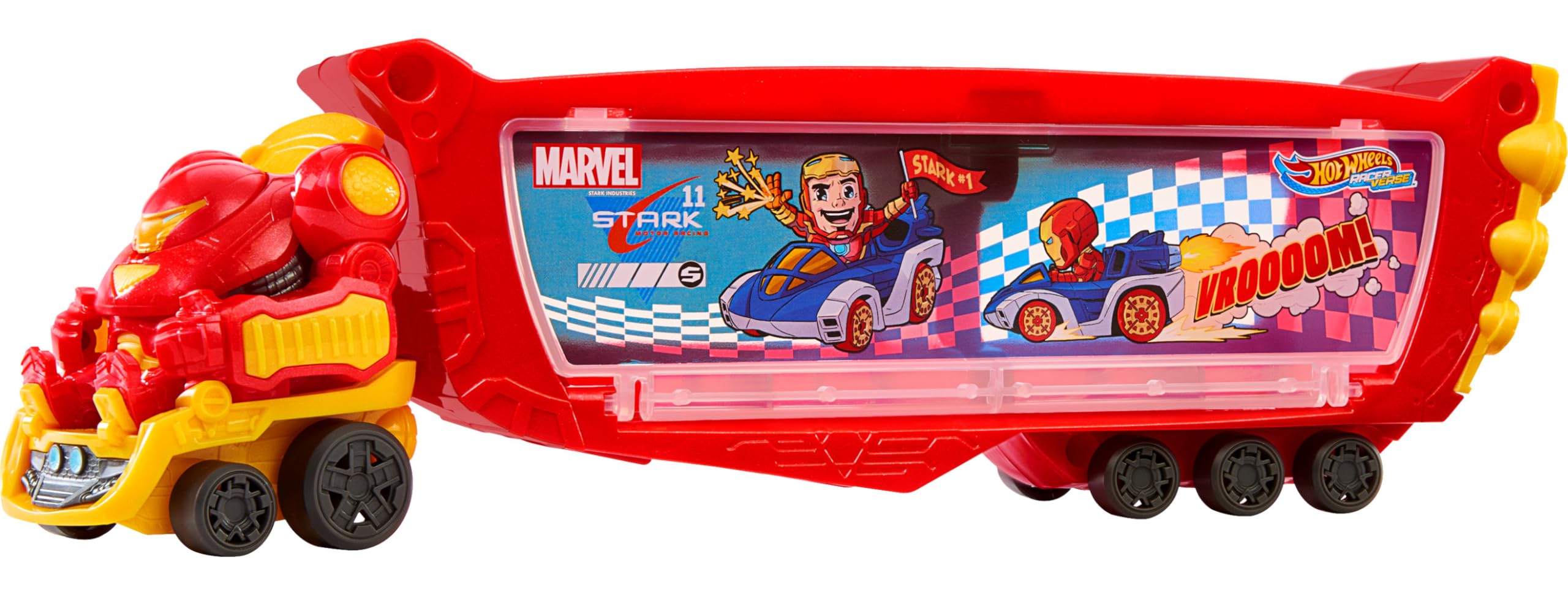 Toy Hauler Hot Wheels Racerverse Marvel Hulkbuster 10 Coches - Venta Internacional.