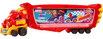 Foto 1 | Toy Hauler Hot Wheels Racerverse Marvel Hulkbuster 10 Coches - Venta Internacional.