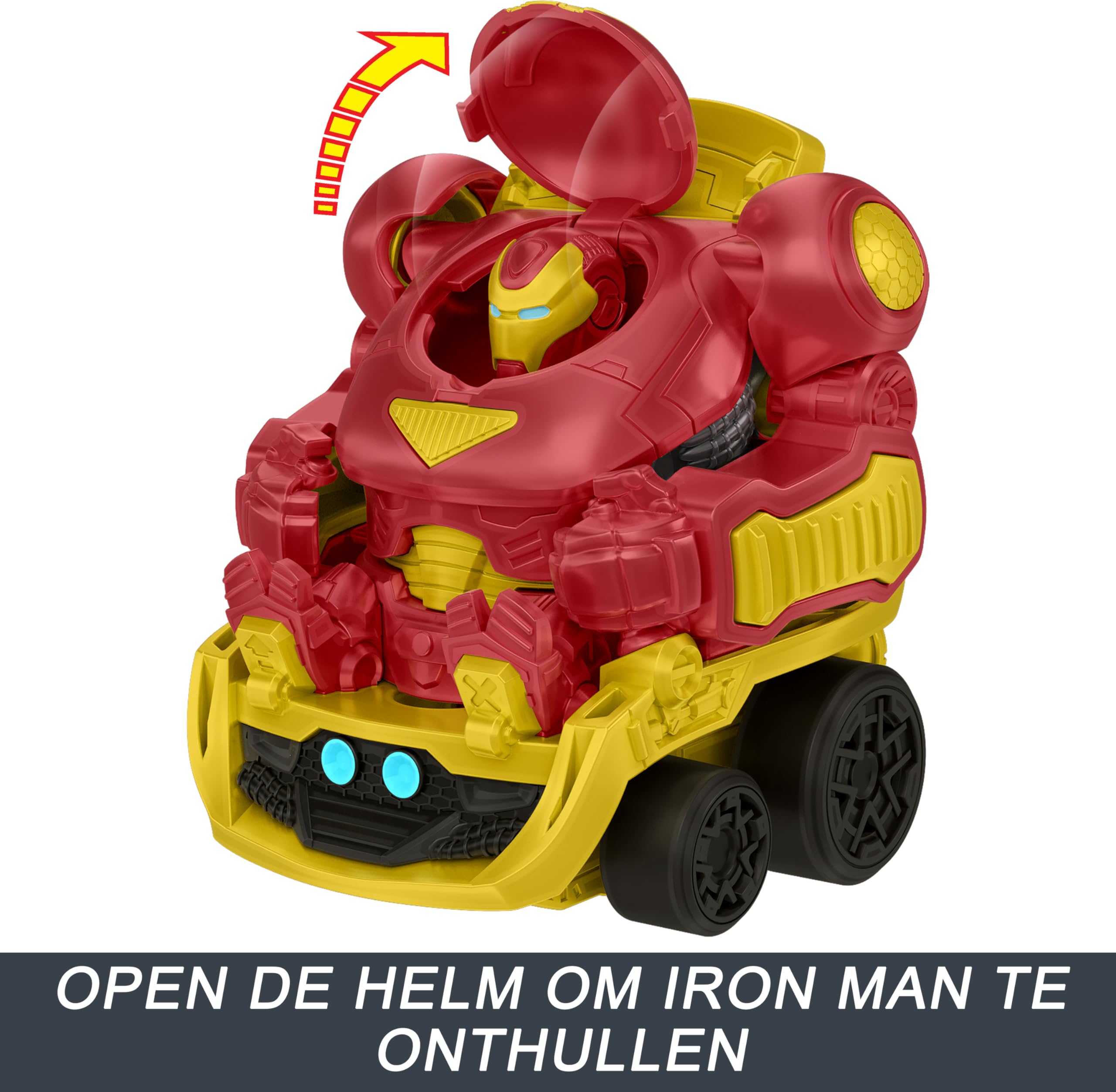 Foto 5 pulgar | Toy Hauler Hot Wheels Racerverse Marvel Hulkbuster 10 Coches - Venta Internacional.