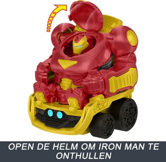 Foto 4 | Toy Hauler Hot Wheels Racerverse Marvel Hulkbuster 10 Coches - Venta Internacional.