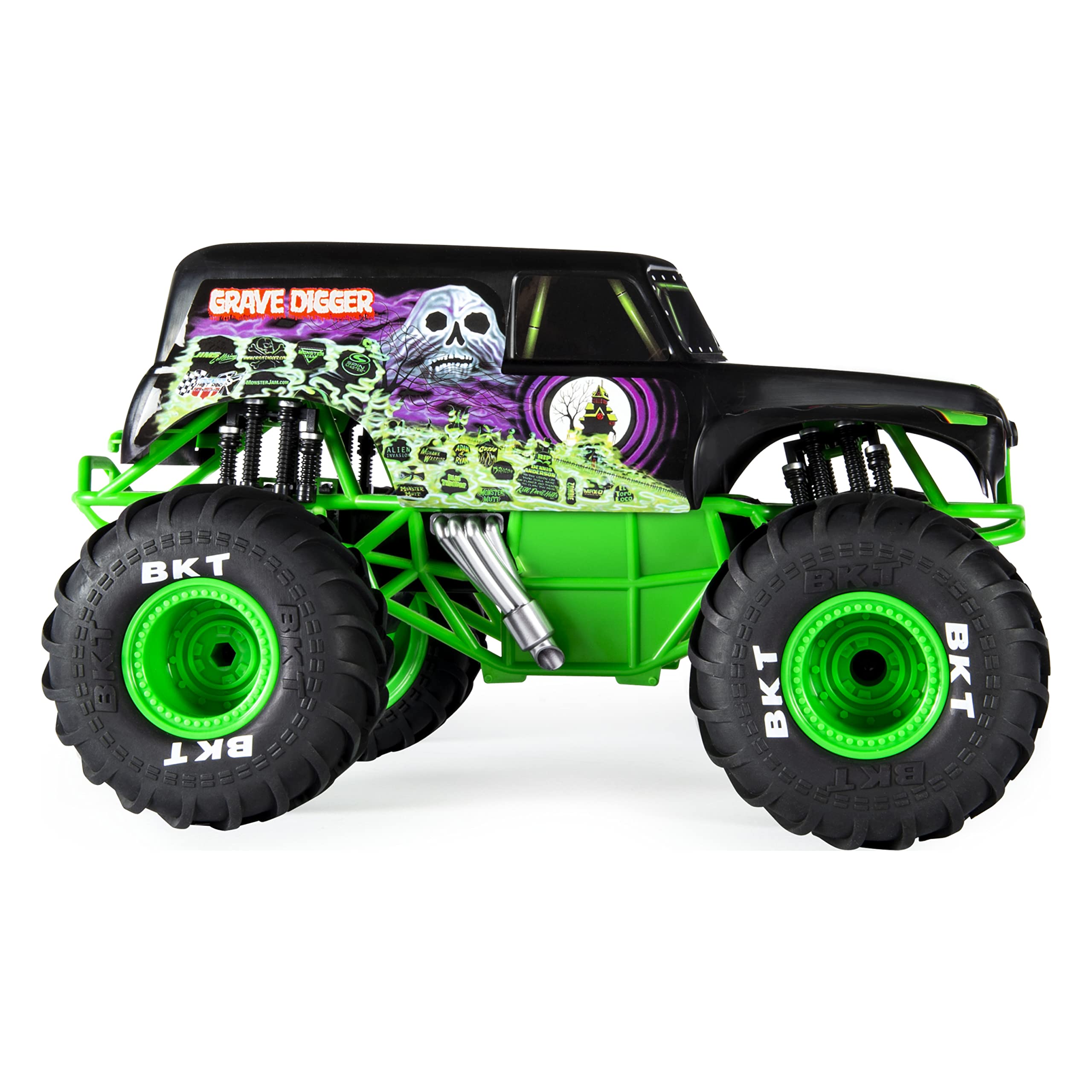 Foto 5 pulgar | Camión A Control Remoto Monster Jam Grave Digger A Escala 1:15 - Venta Internacional.