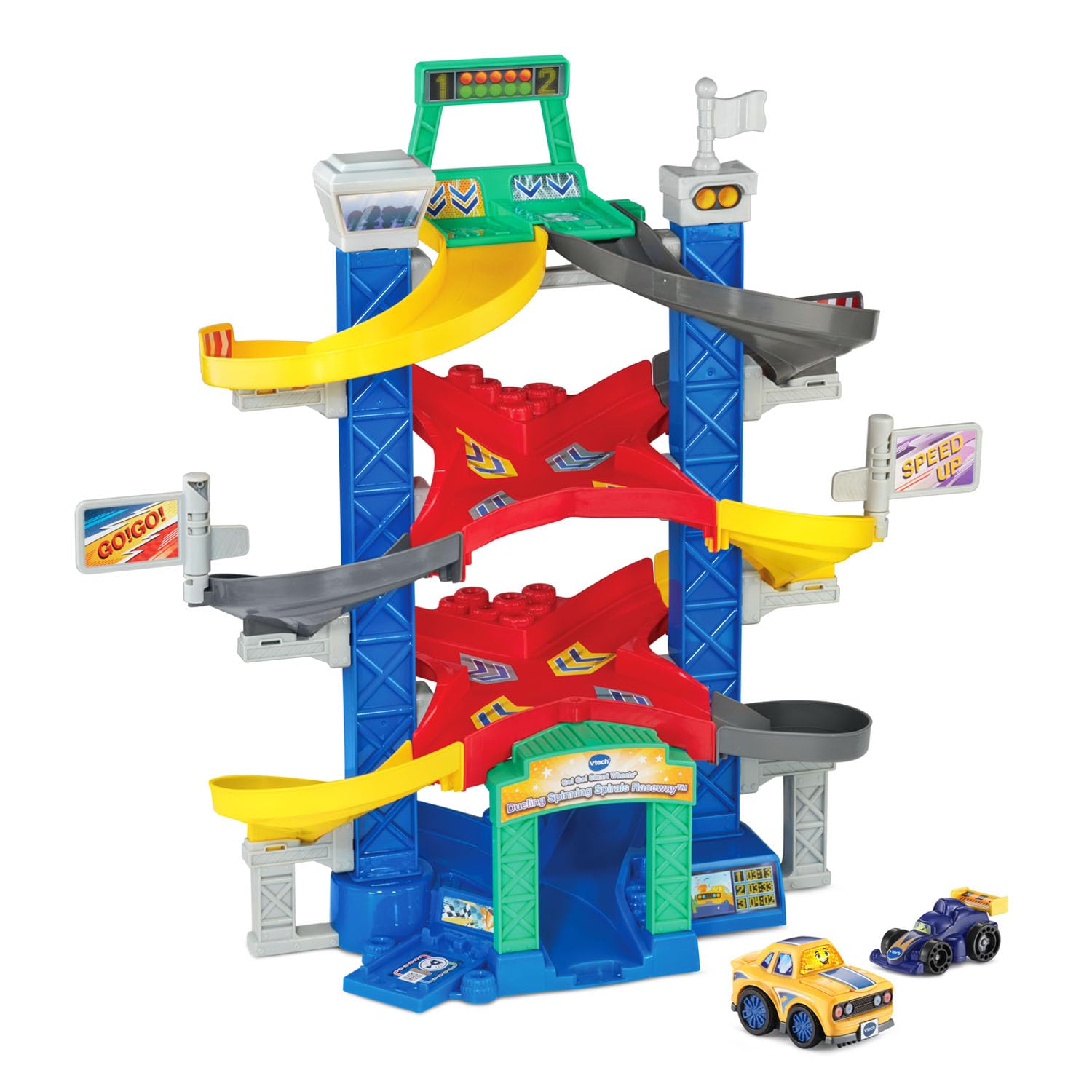Set De Juego Vtech Go! ¡vamos! Ruedas Inteligentes Que Se Baten En Duelo Con Espirales Giratorias - Venta Internacional