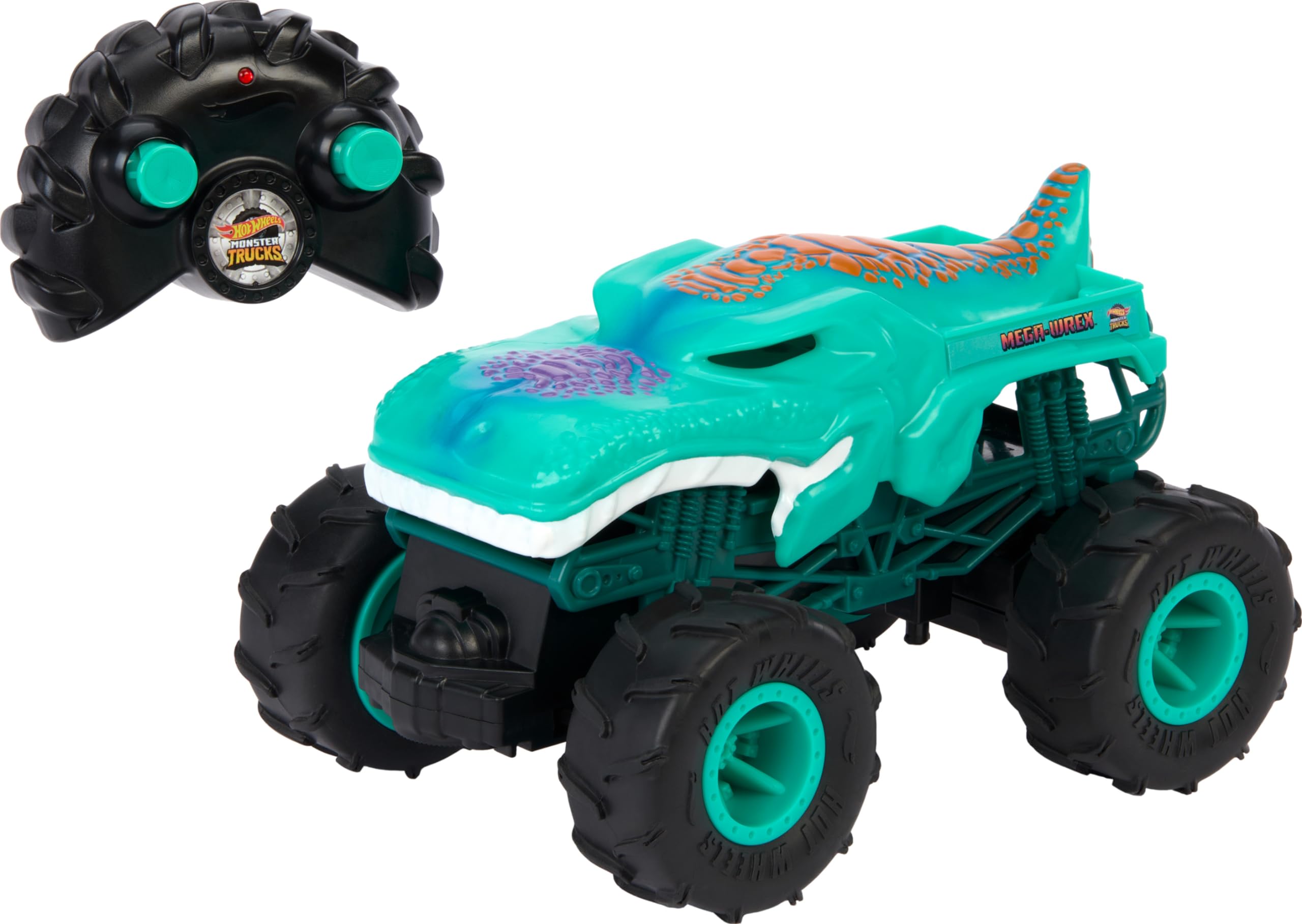 Foto 2 pulgar | Toy Rc Hot Wheels Monster Trucks Mega-wrex A Escala 1:24 - Venta Internacional.