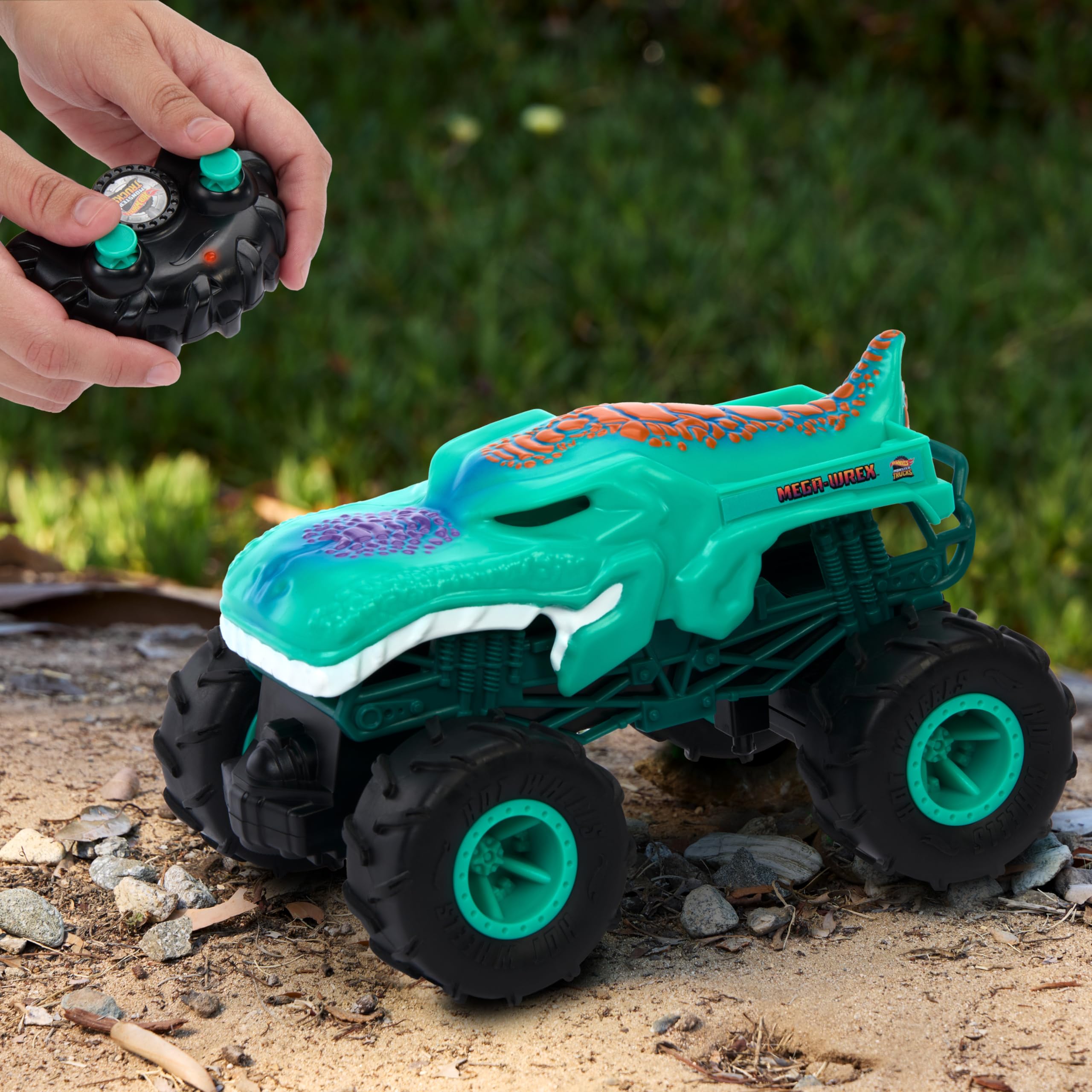 Foto 3 pulgar | Toy Rc Hot Wheels Monster Trucks Mega-wrex A Escala 1:24 - Venta Internacional.