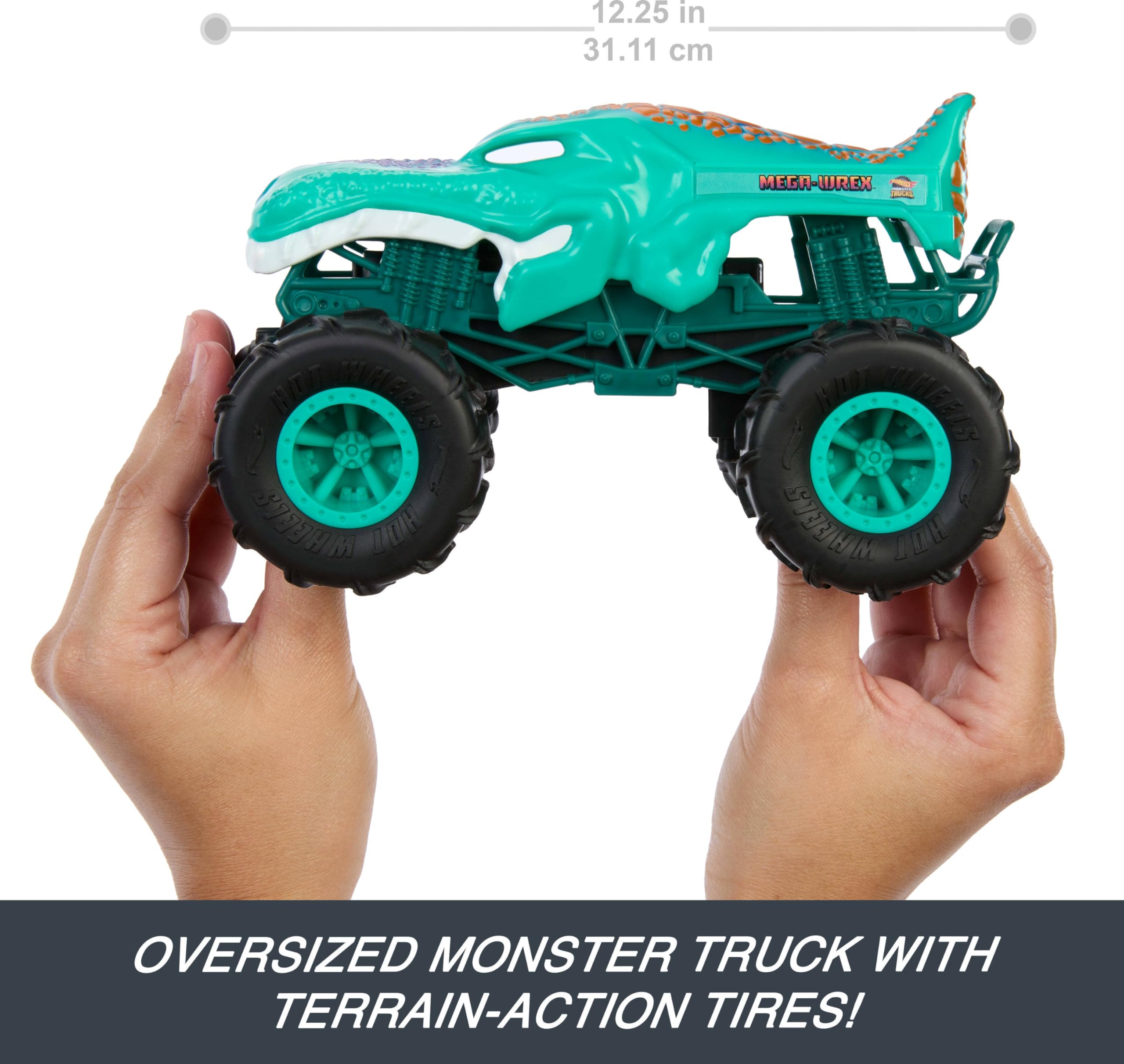 Foto 4 pulgar | Toy Rc Hot Wheels Monster Trucks Mega-wrex A Escala 1:24 - Venta Internacional.
