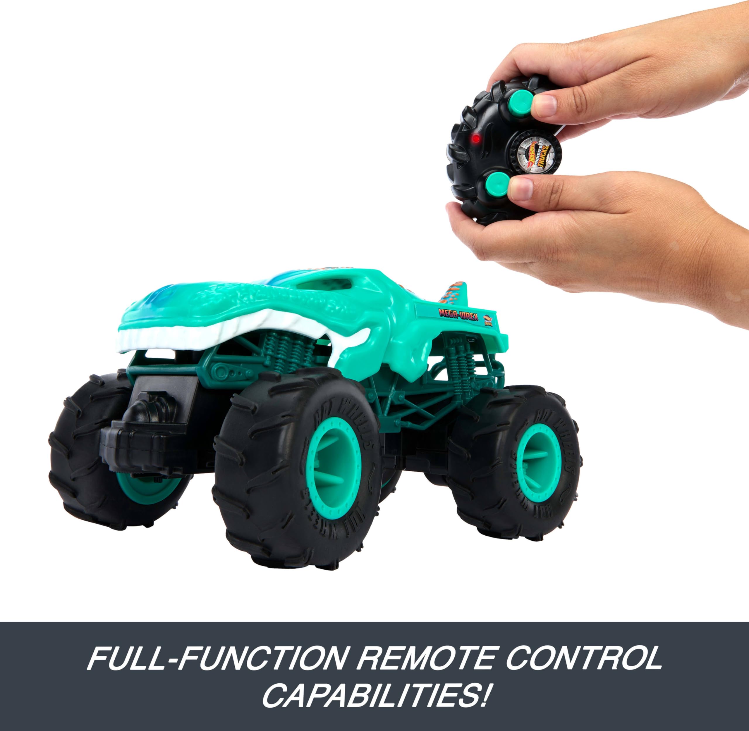 Foto 5 pulgar | Toy Rc Hot Wheels Monster Trucks Mega-wrex A Escala 1:24 - Venta Internacional.