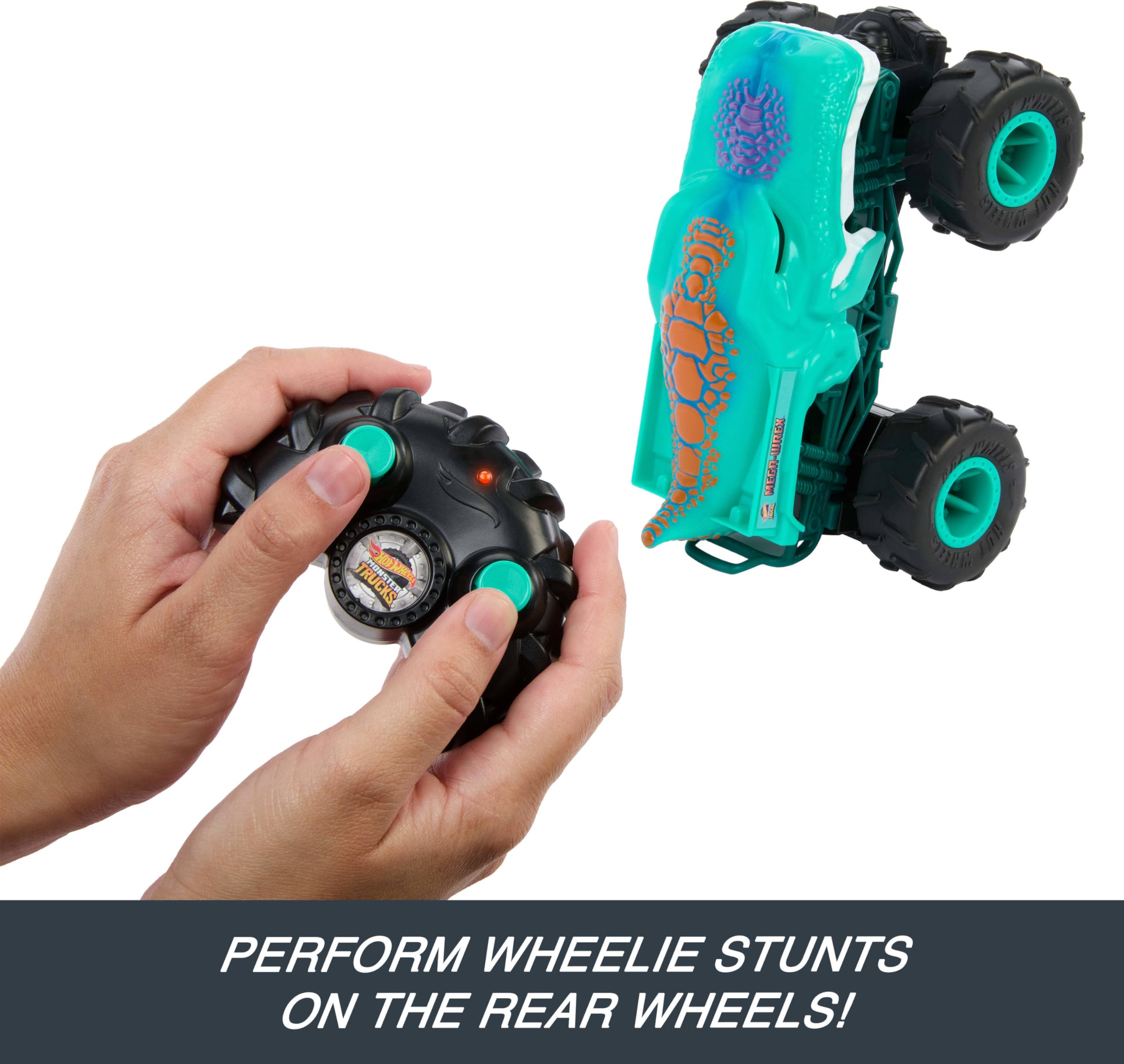 Foto 6 pulgar | Toy Rc Hot Wheels Monster Trucks Mega-wrex A Escala 1:24 - Venta Internacional.