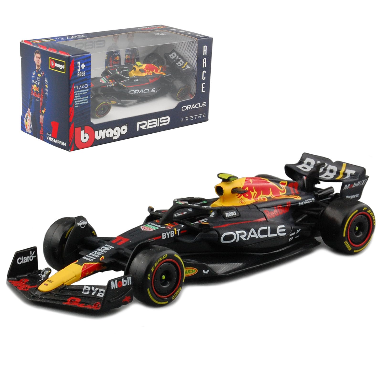 Foto 2 pulgar | Maqueta De Coche Bburago Escala 1/43 2023 Rb19 #11 F1 Sergio Perez - Venta Internacional.