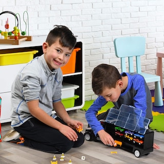 Foto 3 | Semirremolque De Juguete Play22 Con 6 Coches, 11 Accesorios Para Niños De 3 A 5 Años - Venta Internacional.