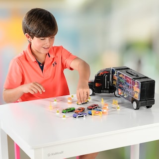 Foto 5 | Semirremolque De Juguete Play22 Con 6 Coches, 11 Accesorios Para Niños De 3 A 5 Años - Venta Internacional.